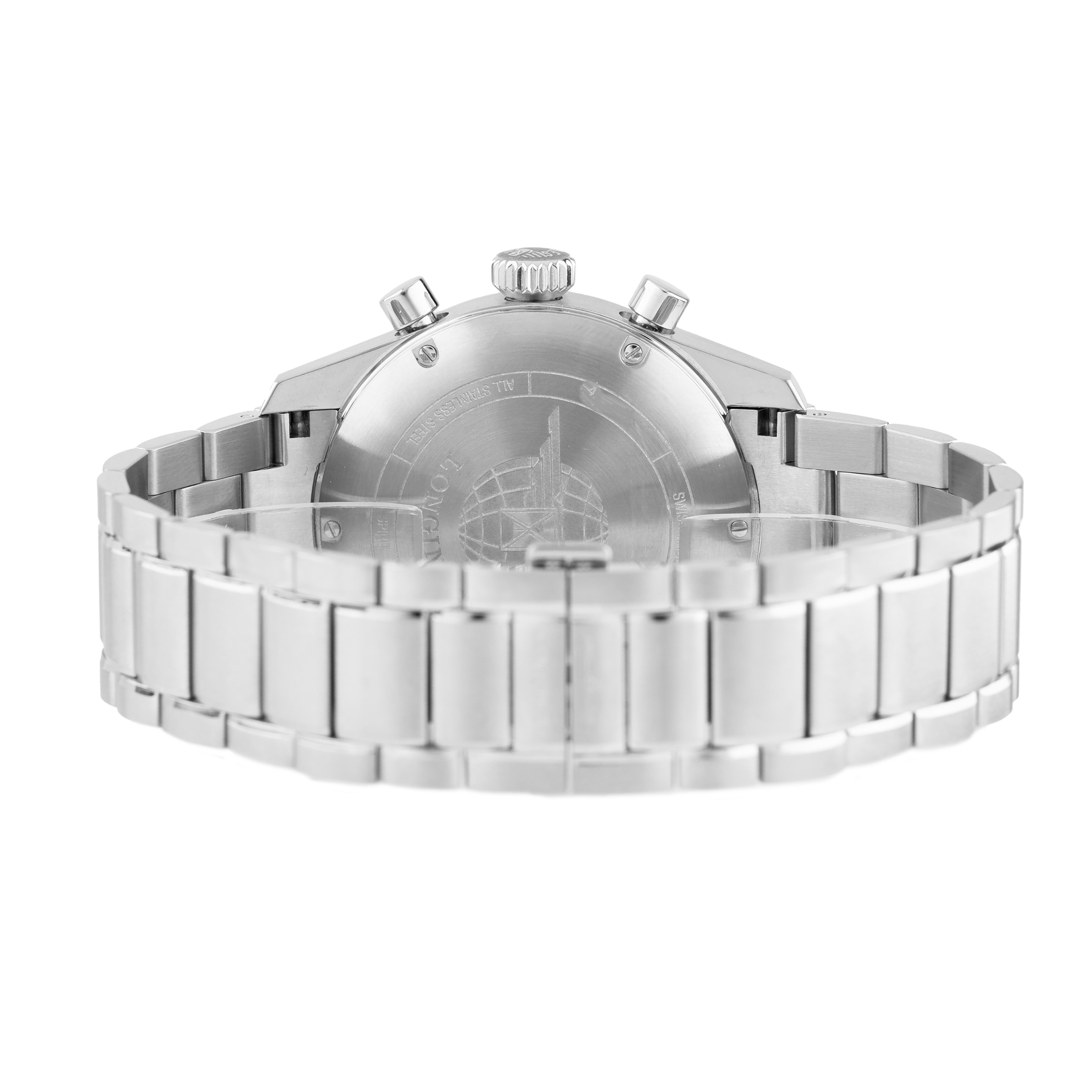 Longines Spirit Chronograph Stainless Steel Black Dial 42mm L3.820.4.53.6 Full Set