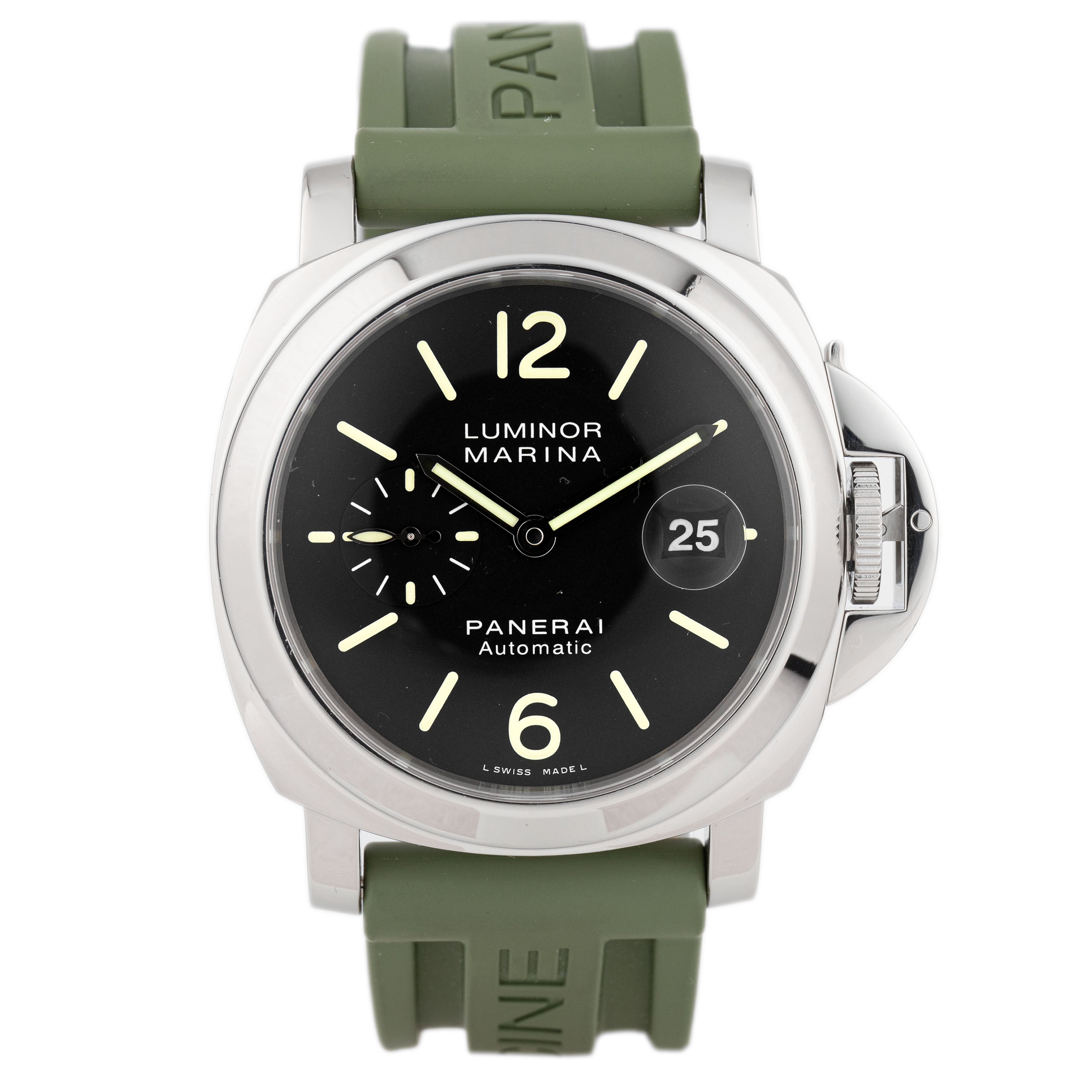 Panerai Luminor Marina Date Stainless Steel Black Dial 44mm