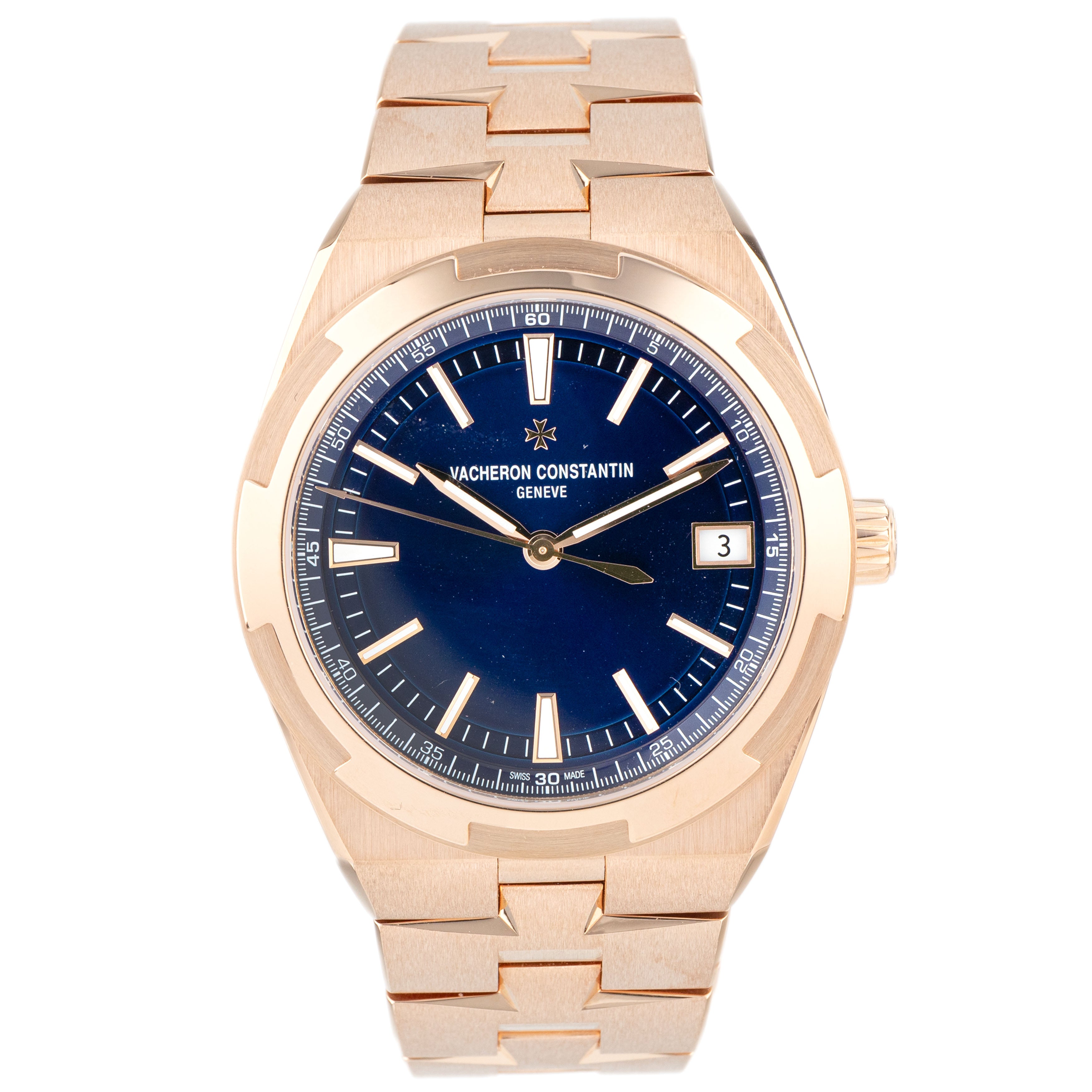 Vacheron Constantin Overseas Date Rose Gold Blue Dial 41mm 4520V/210R-B705 Full Set