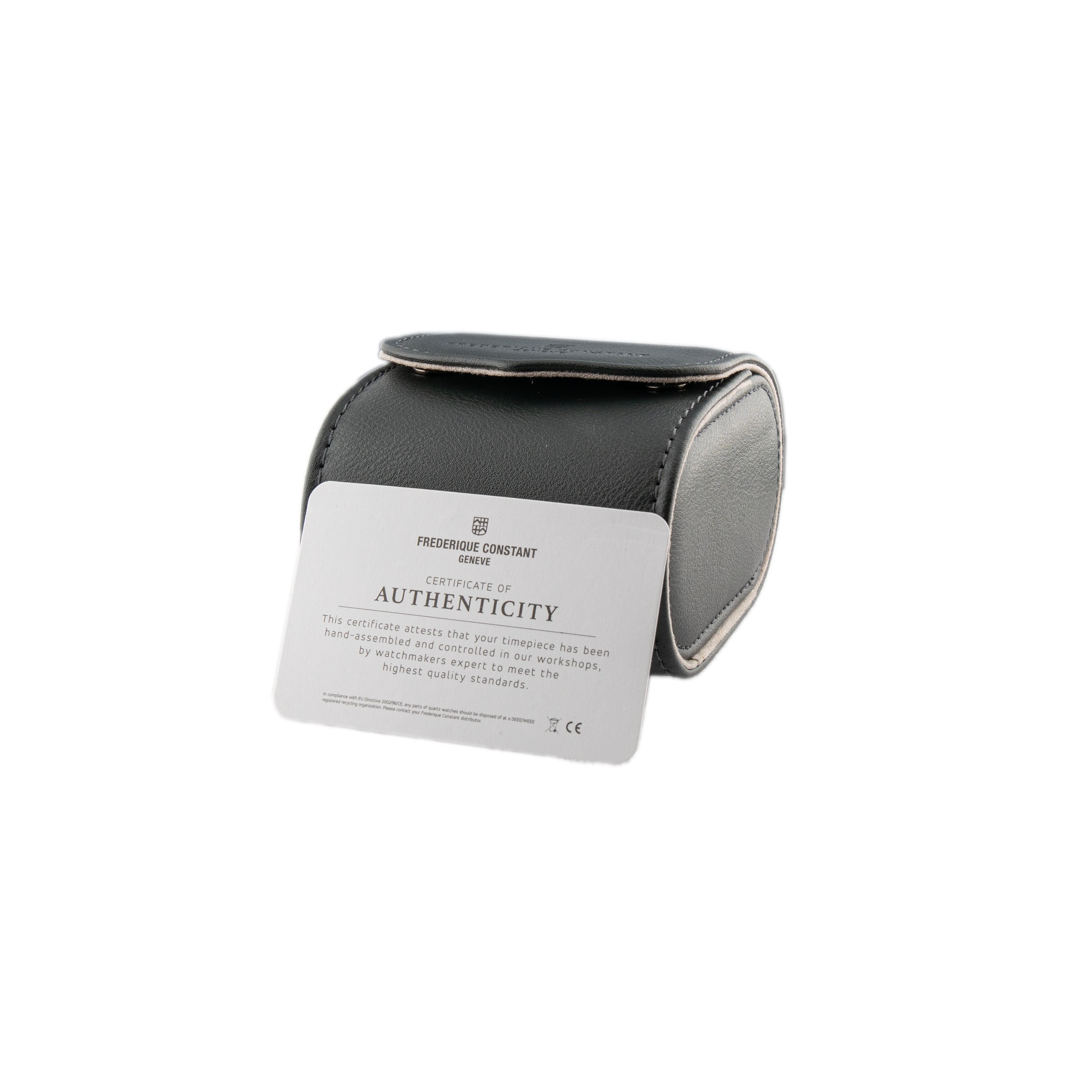 Frederique Constant Classics Moneta Moonphase Stainless Steel Blue Dial 37mm FC-206N3S6