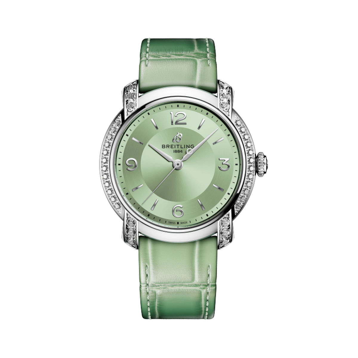 Breitling Lady Premier Automatic 36 Watch, 36mm green Dial, A10310671L1P1