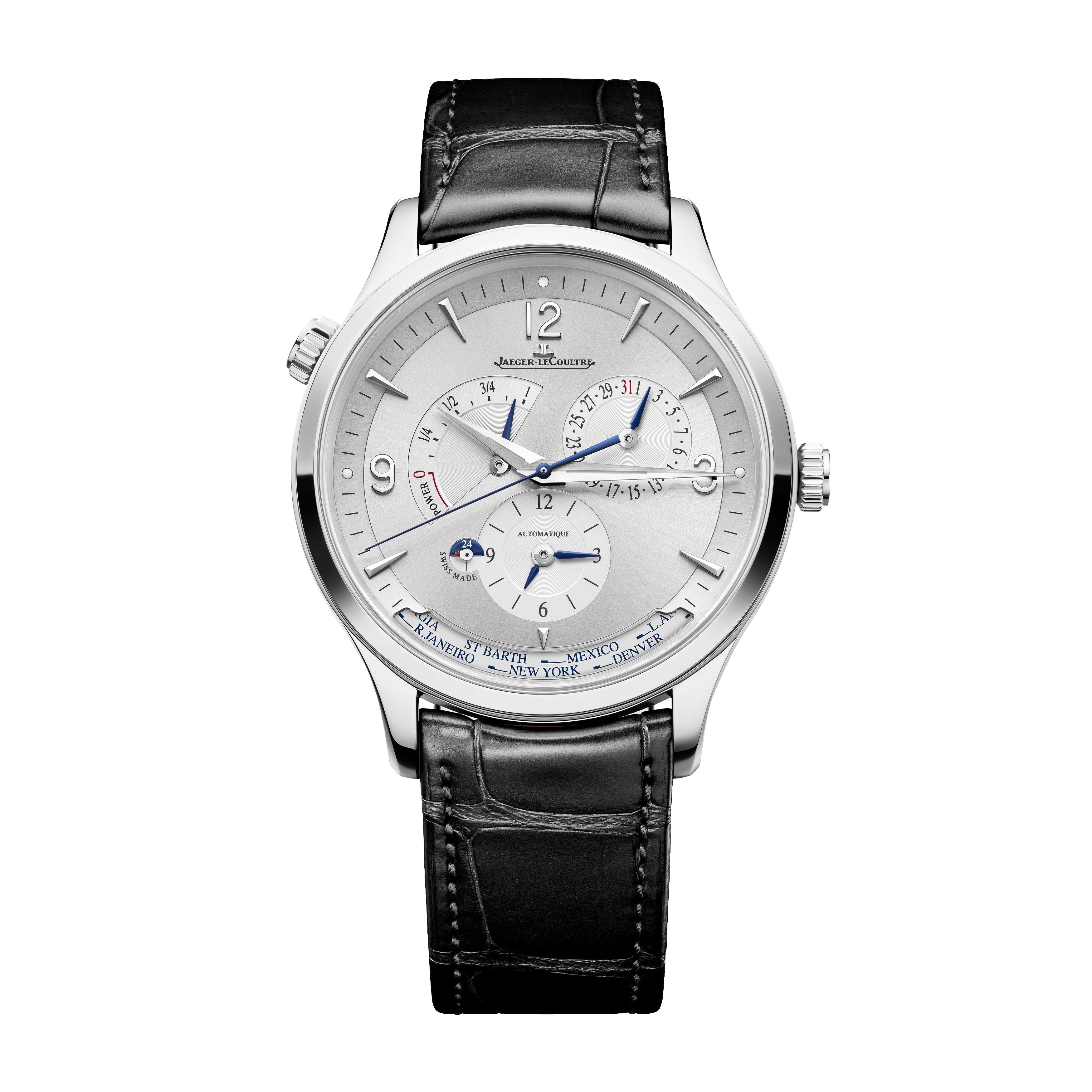 Jaeger-LeCoultre Master Control Geographic Watch, 40mm Silver Dial, Q4128420