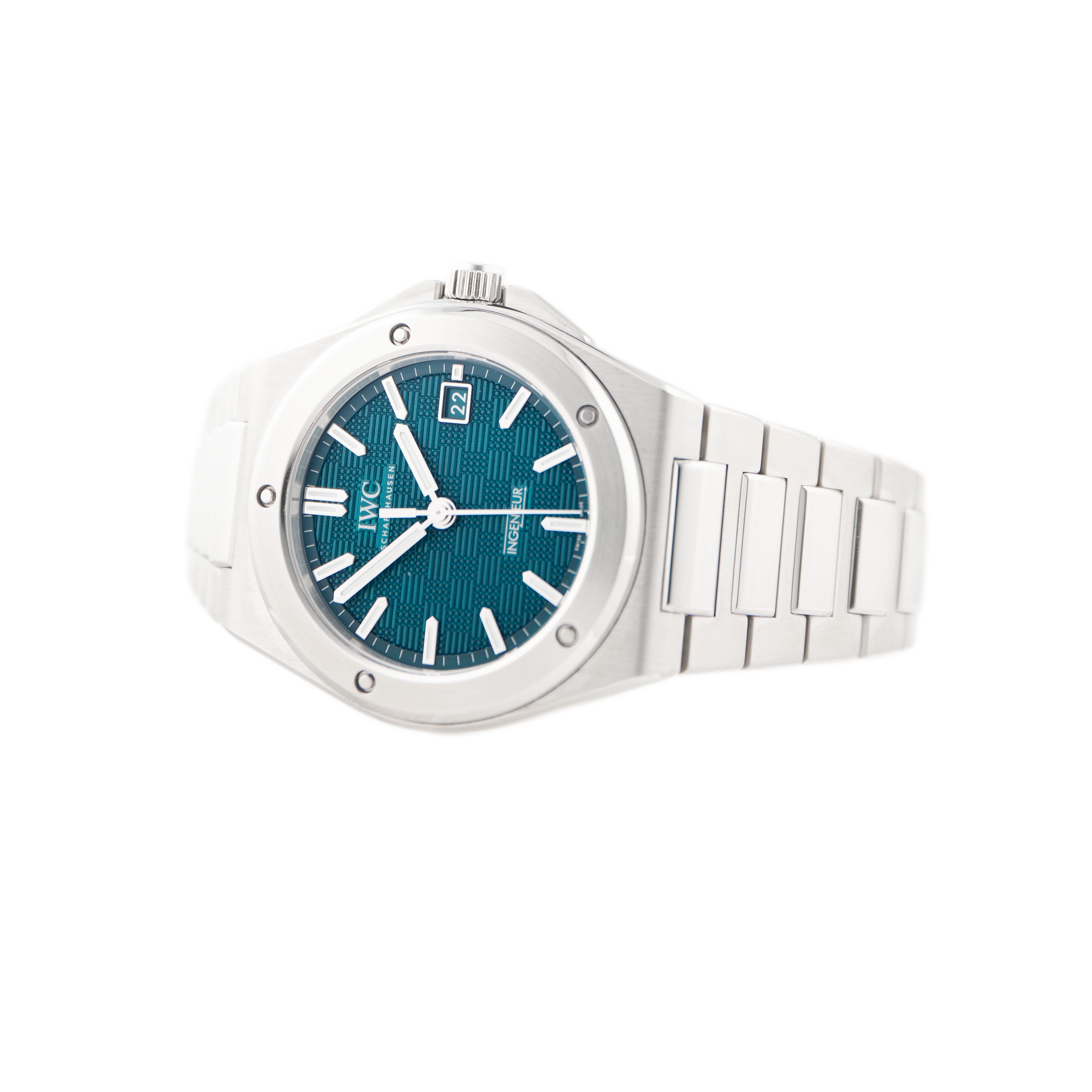 IWC Ingenieur Automatic 40 Stainless Steel Aqua Green Dial 40mm IW328903 Full Set