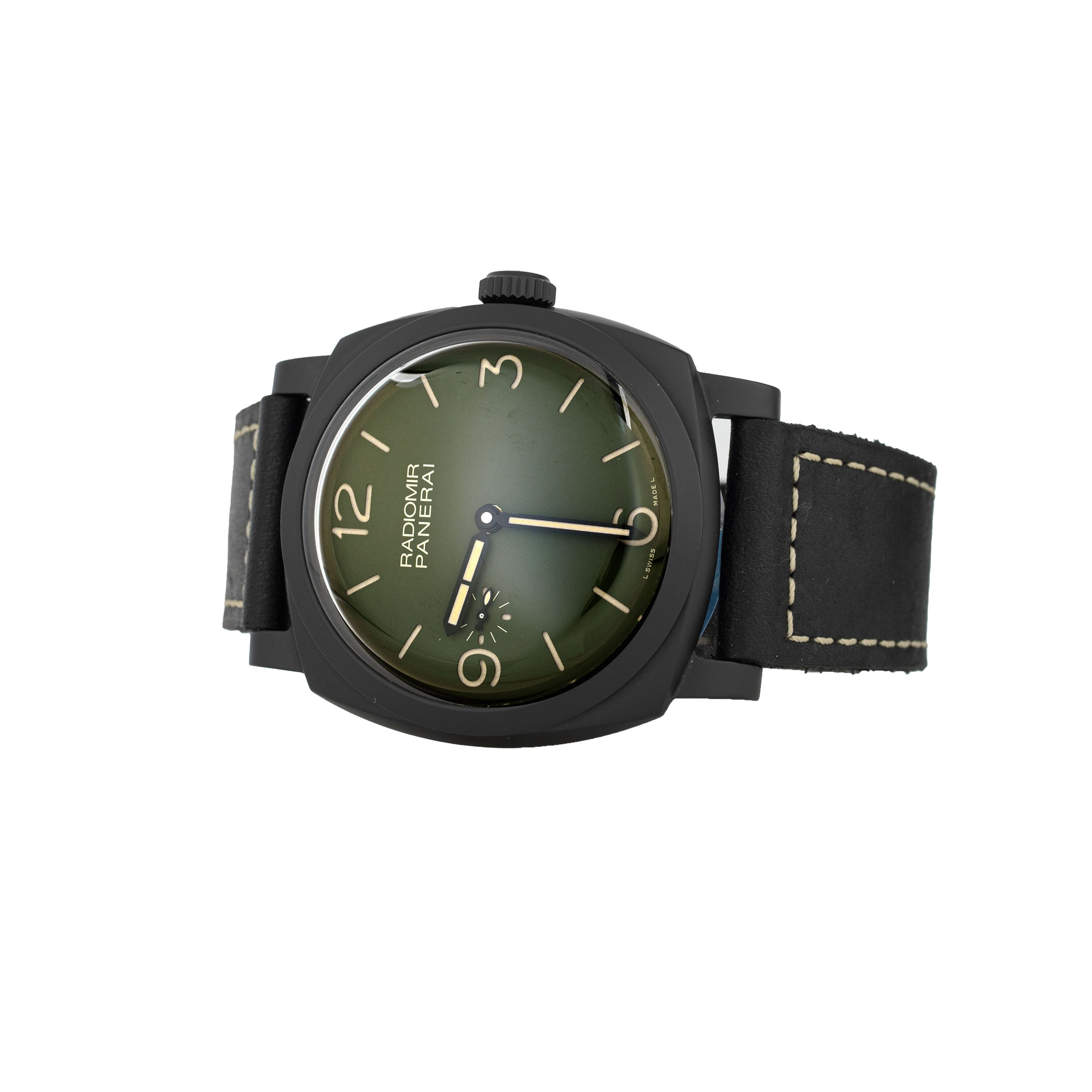 Panerai Radiomir Ceramic Green Dial 48mm Pam00997 Full Set
