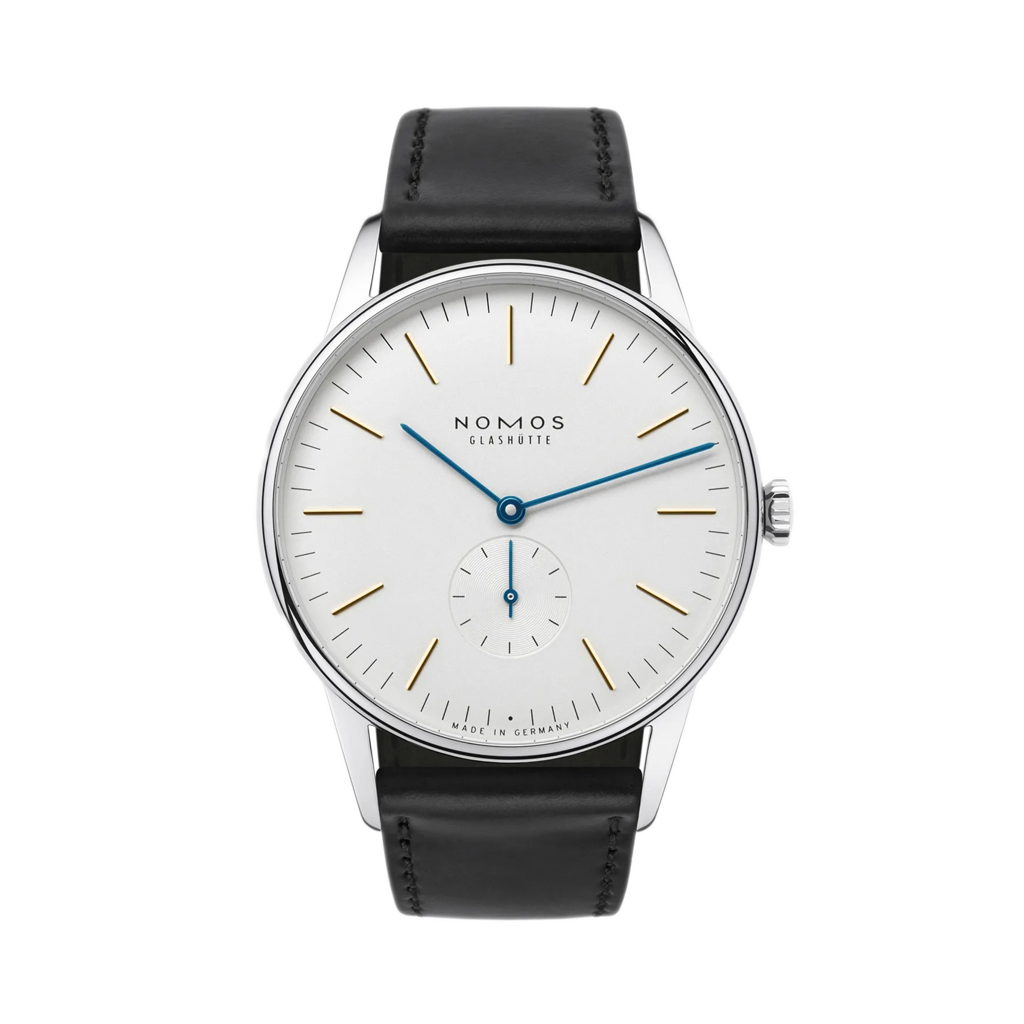 Nomos Glashutte Orion 38 Watch, 38mm White Dial, 384