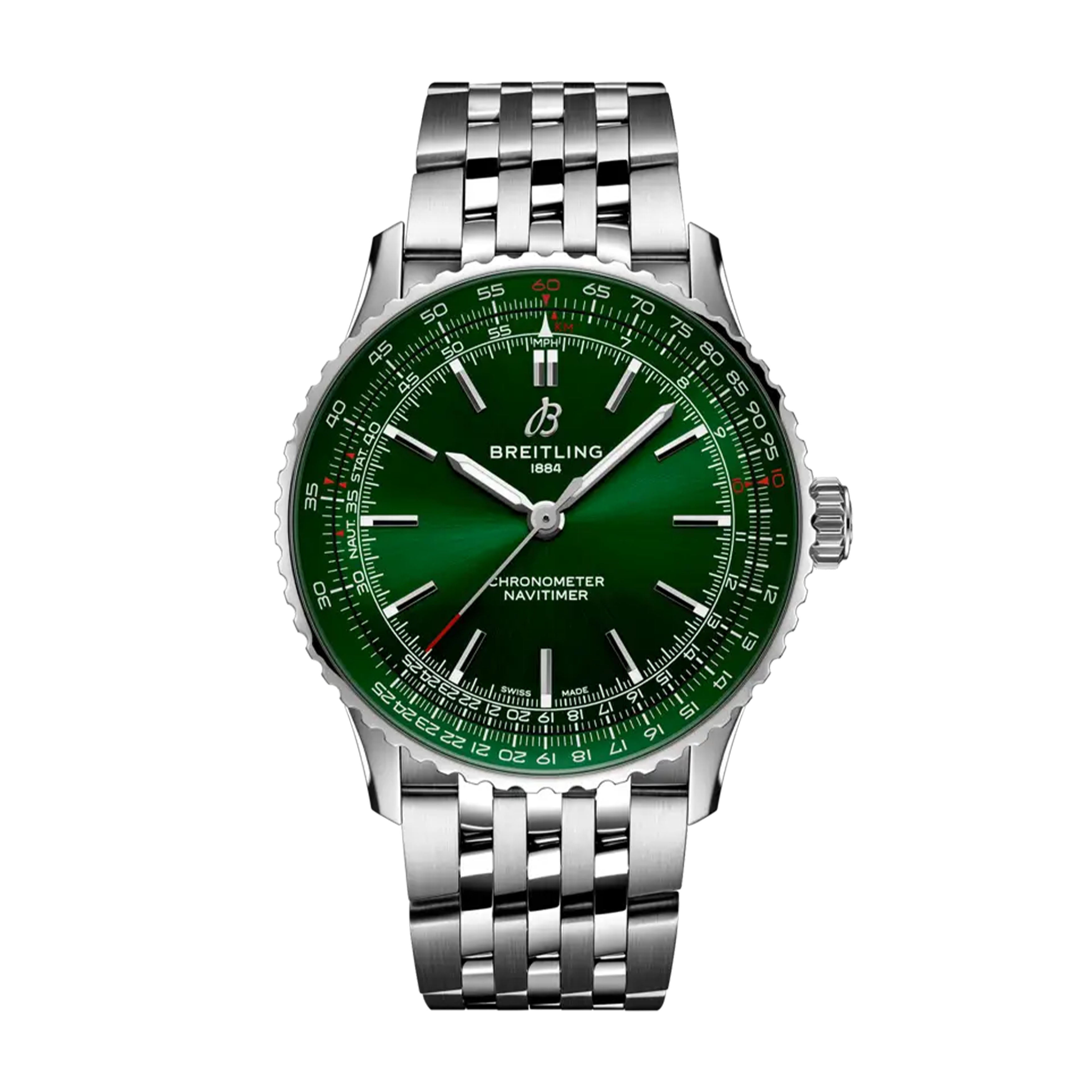 Breitling Navitimer Automatic 41 Watch, 41mm Green Dial, A17329371L1A1