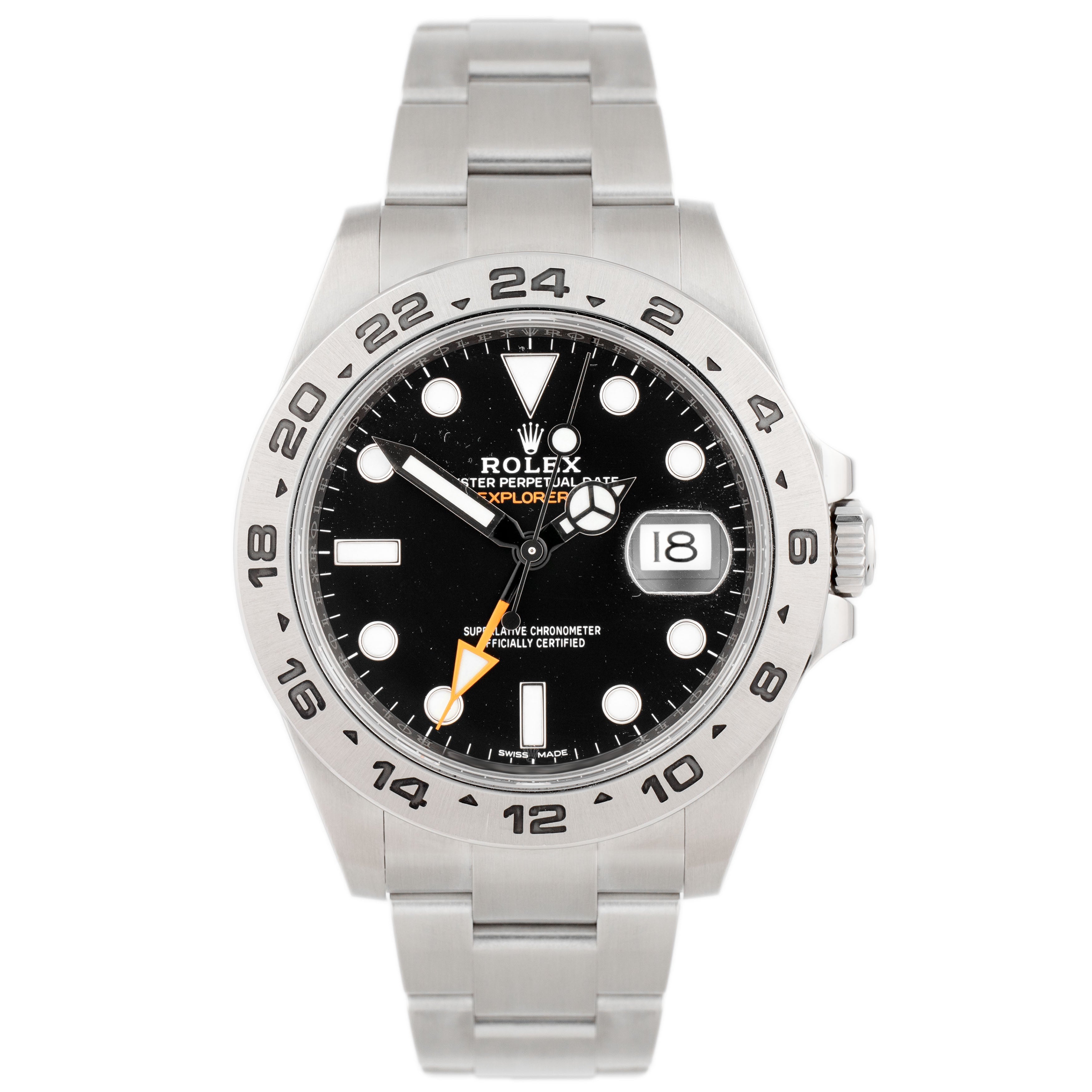 Rolex Explorer II Stainless Steel Black Dial 42mm 216570 Full Set