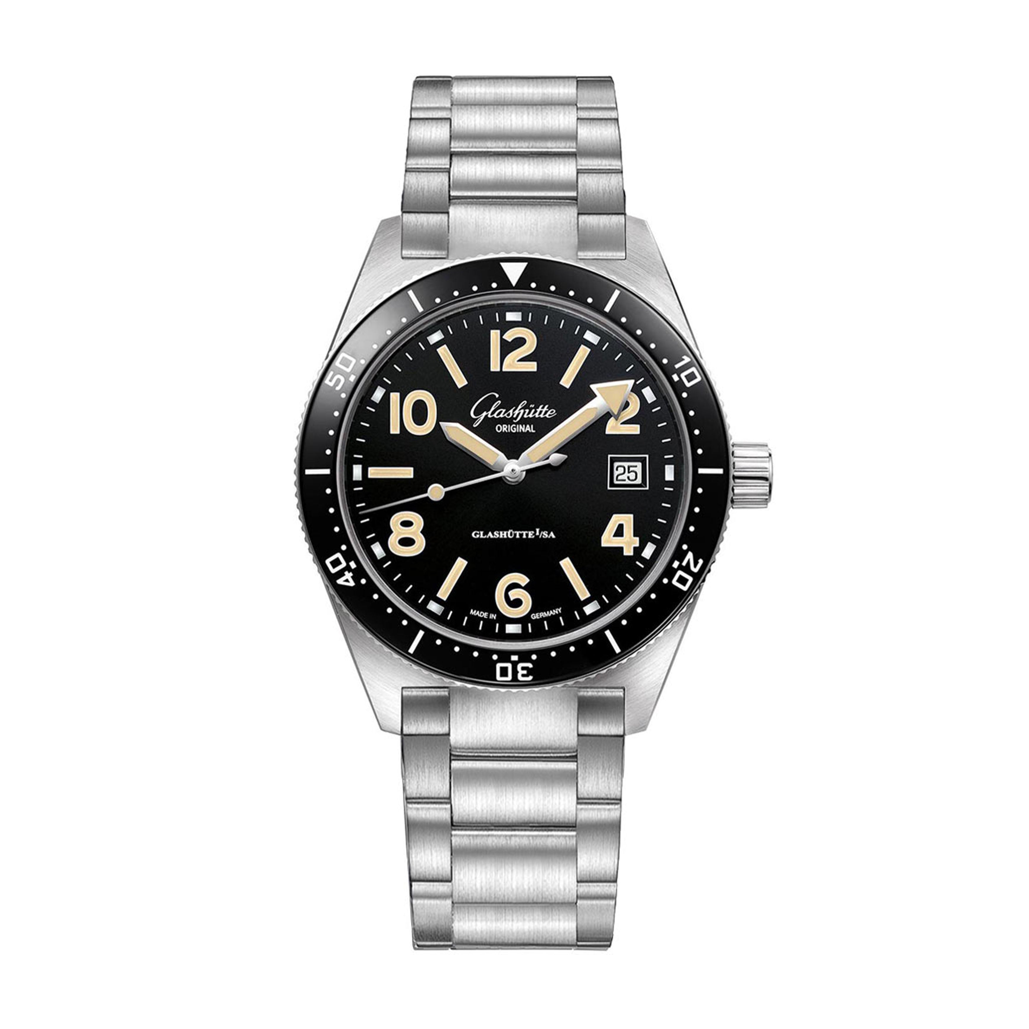 Glashutte Original SeaQ Watch, 39.5MM Black Dial, 1-39-11-06-80-06