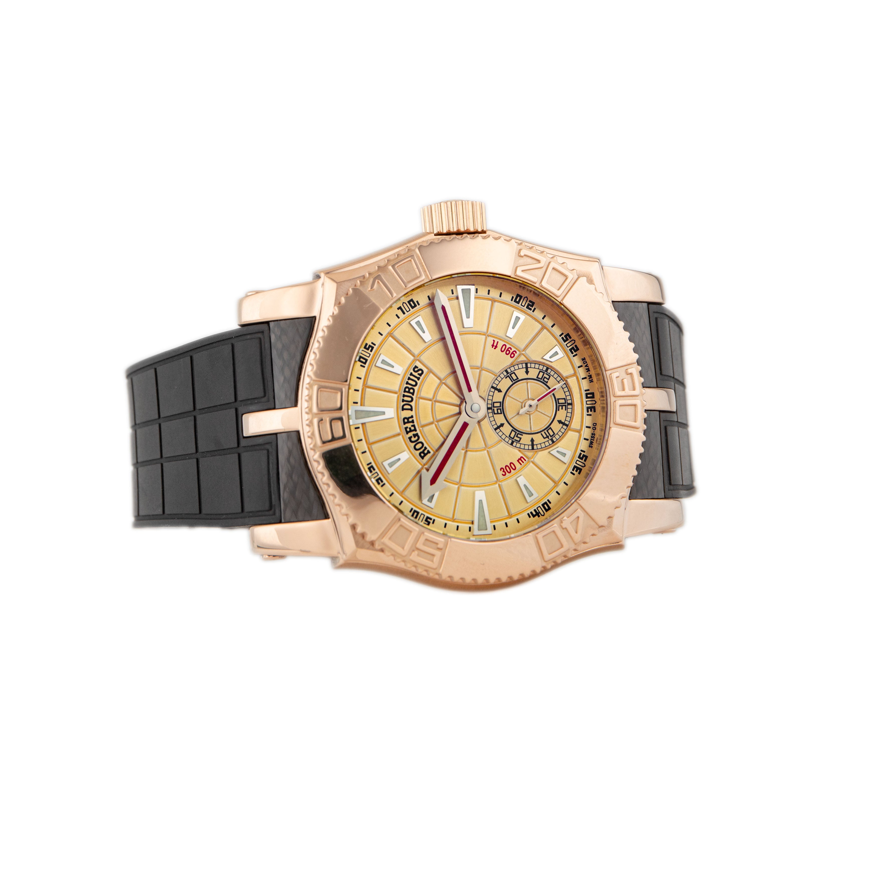 Roger Dubuis Easy Diver Rose Gold Champagne Dial 41mm SE43 14 5 4.53R