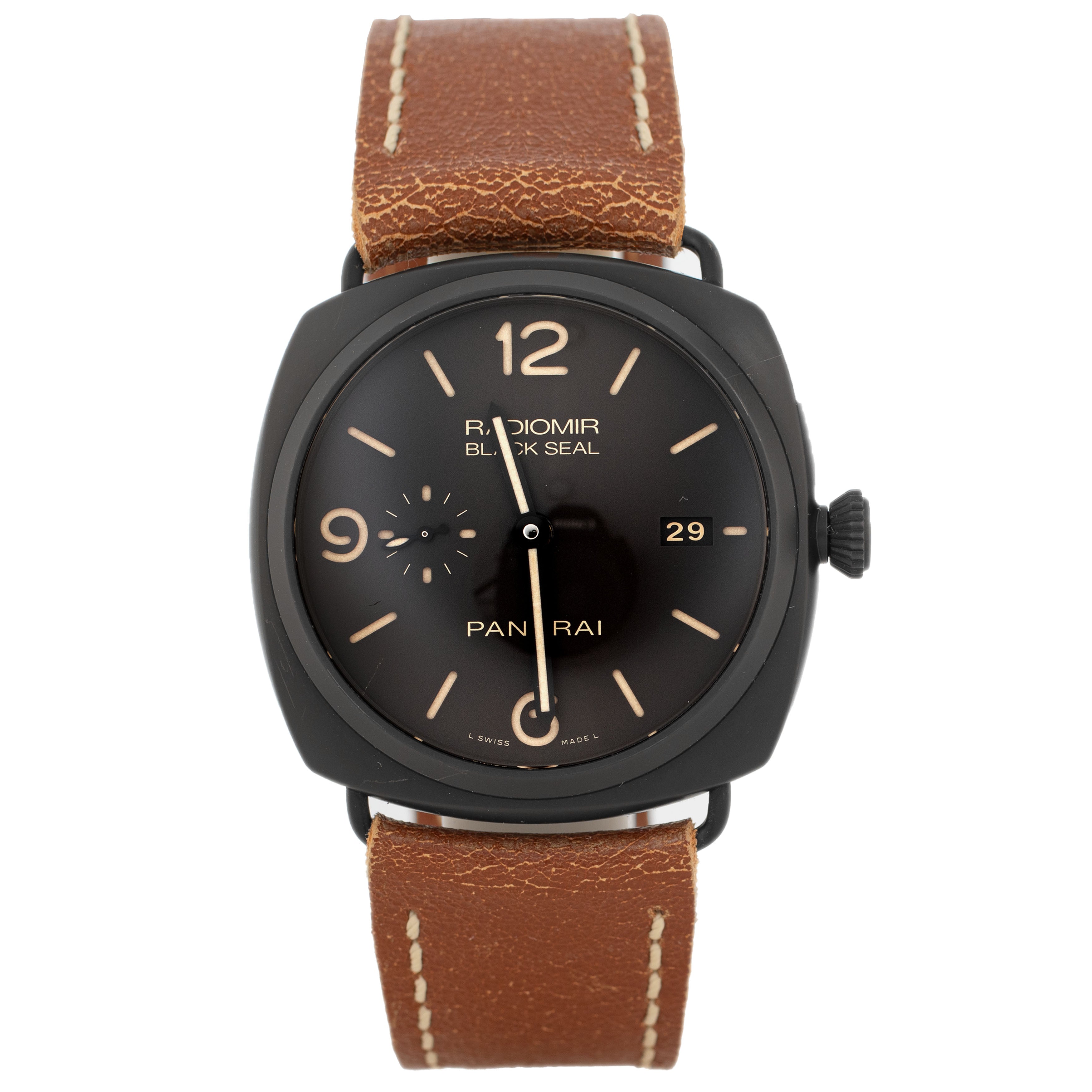 Panerai Radiomir Black Seal 3 Days Ceramic Black Dial 45mm Pam00505 Full Set