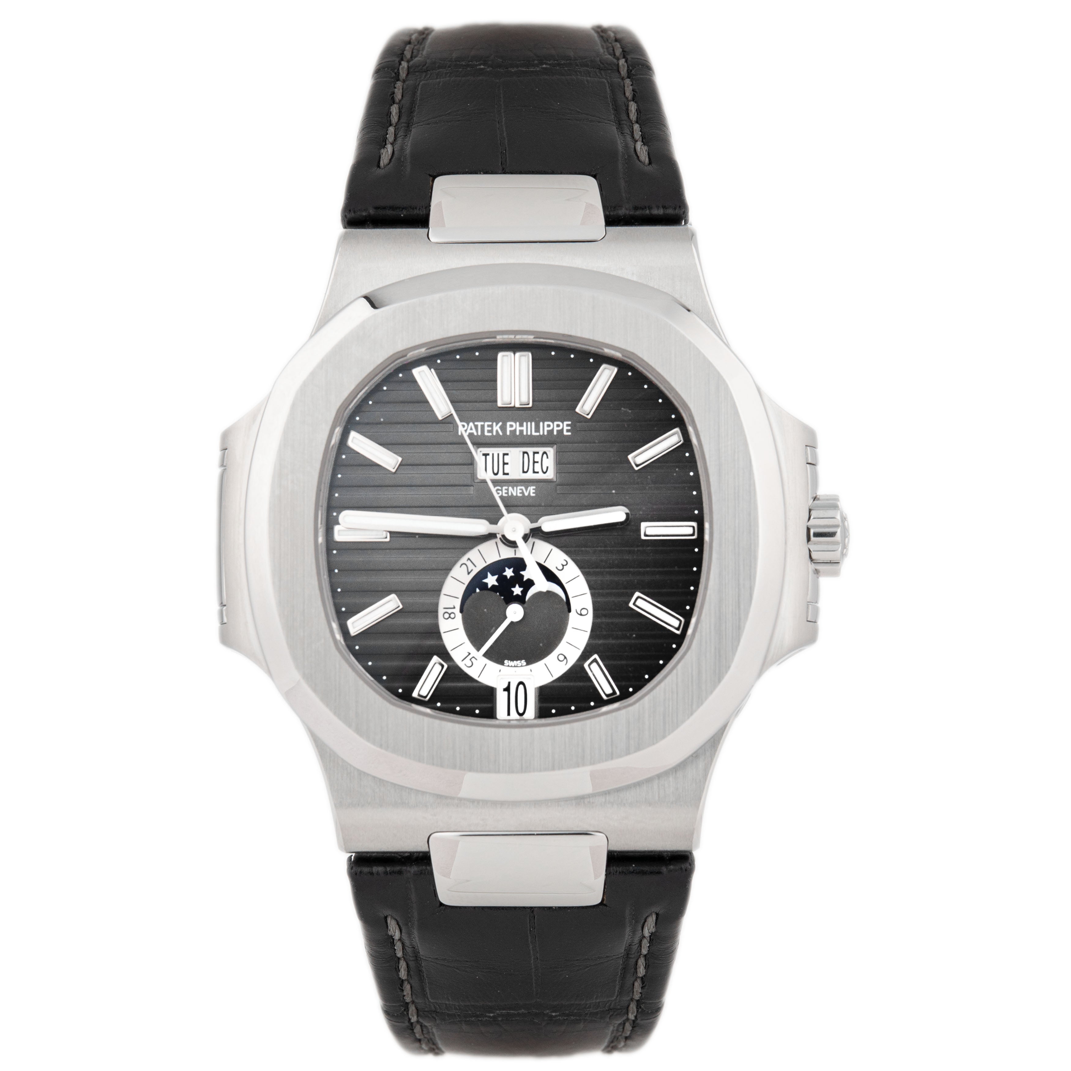 Patek Philippe Nautilus Annual Calendar Stainless Steel Gray Dial 40.5mm 5726A-001 Full Set