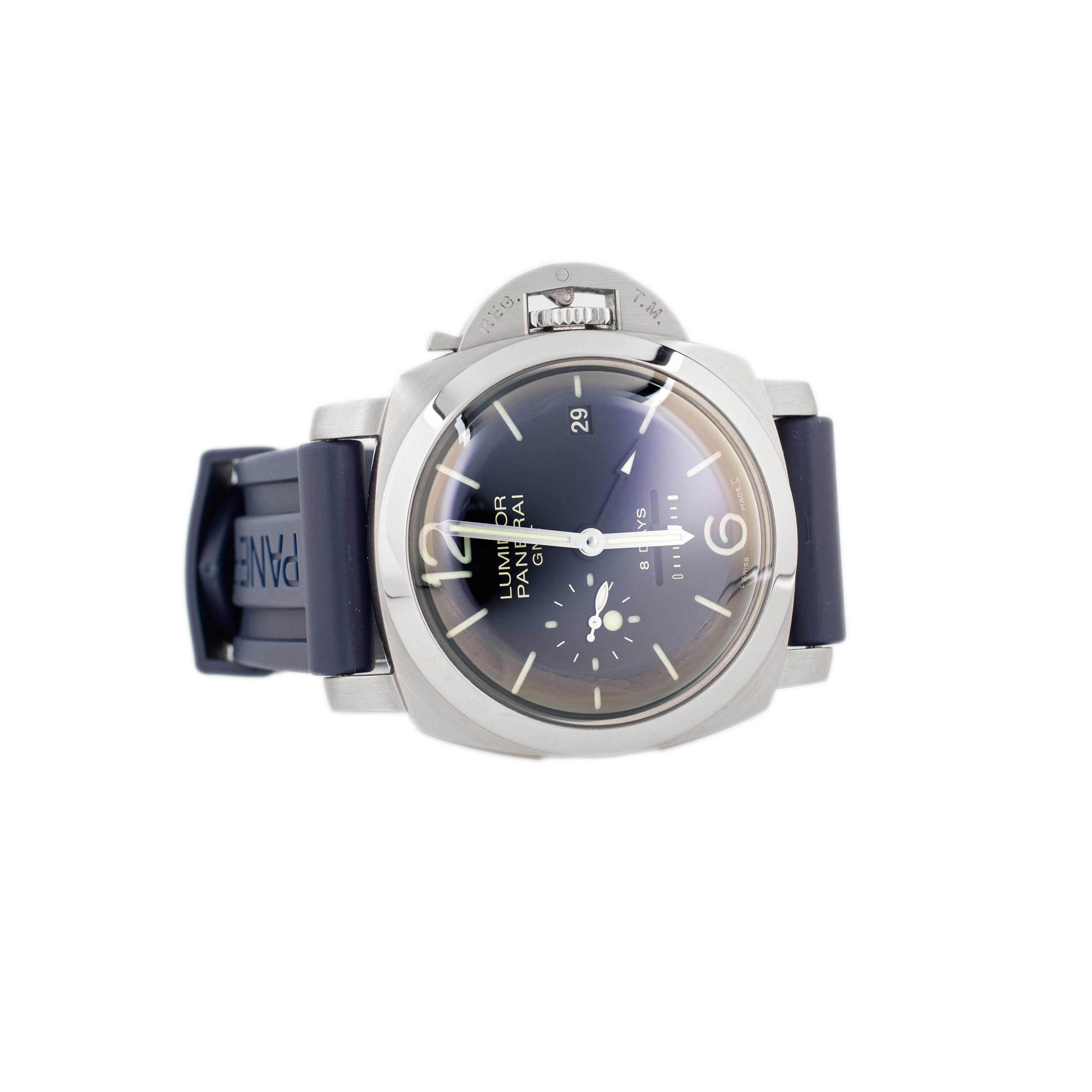 Panerai Luminor 1950 8 Days GMT Stainless Steel Black Dial 44mm Pam00233