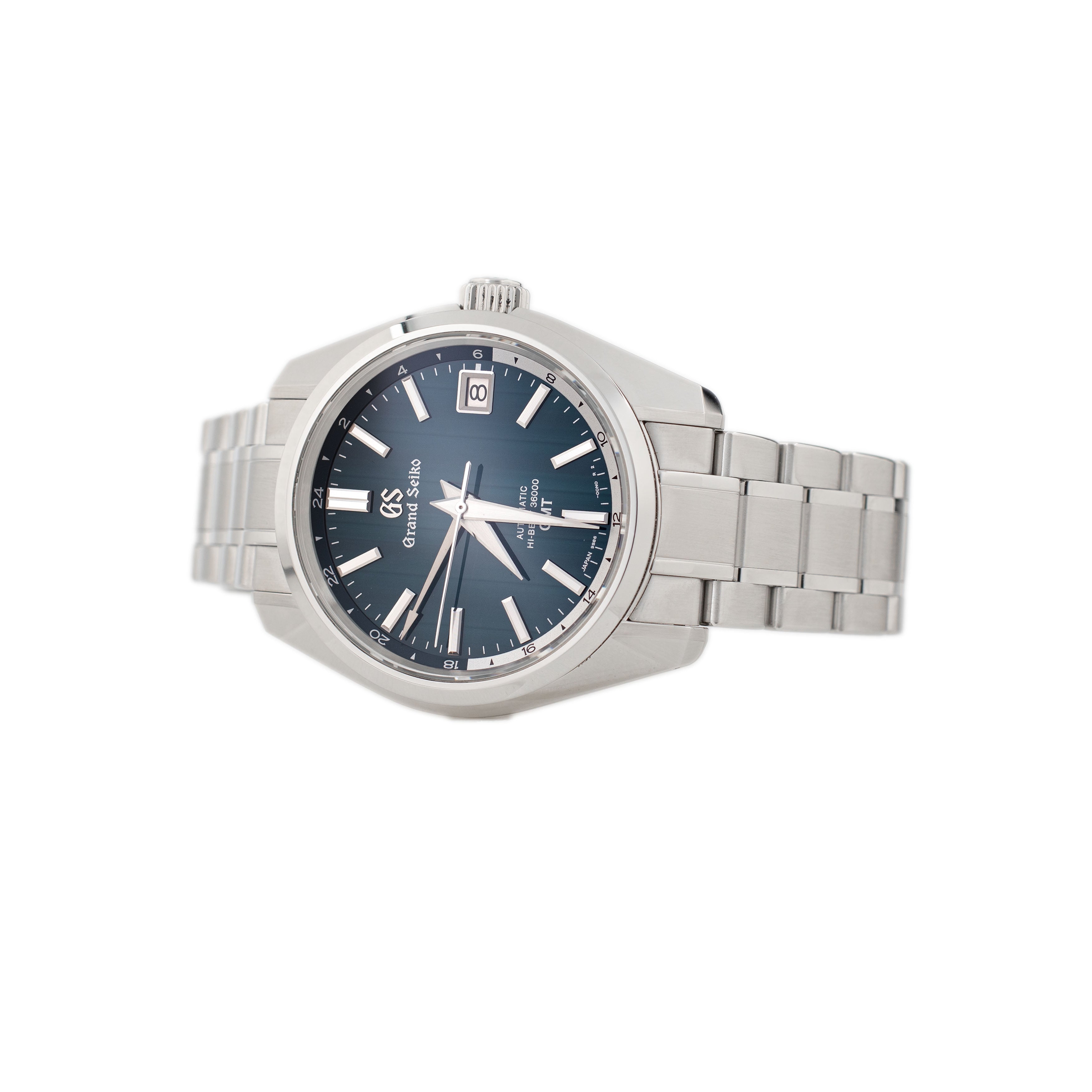 Grand Seiko Heritage GMT Stainless Steel Green Dial 40mm SBGJ241 Full Set