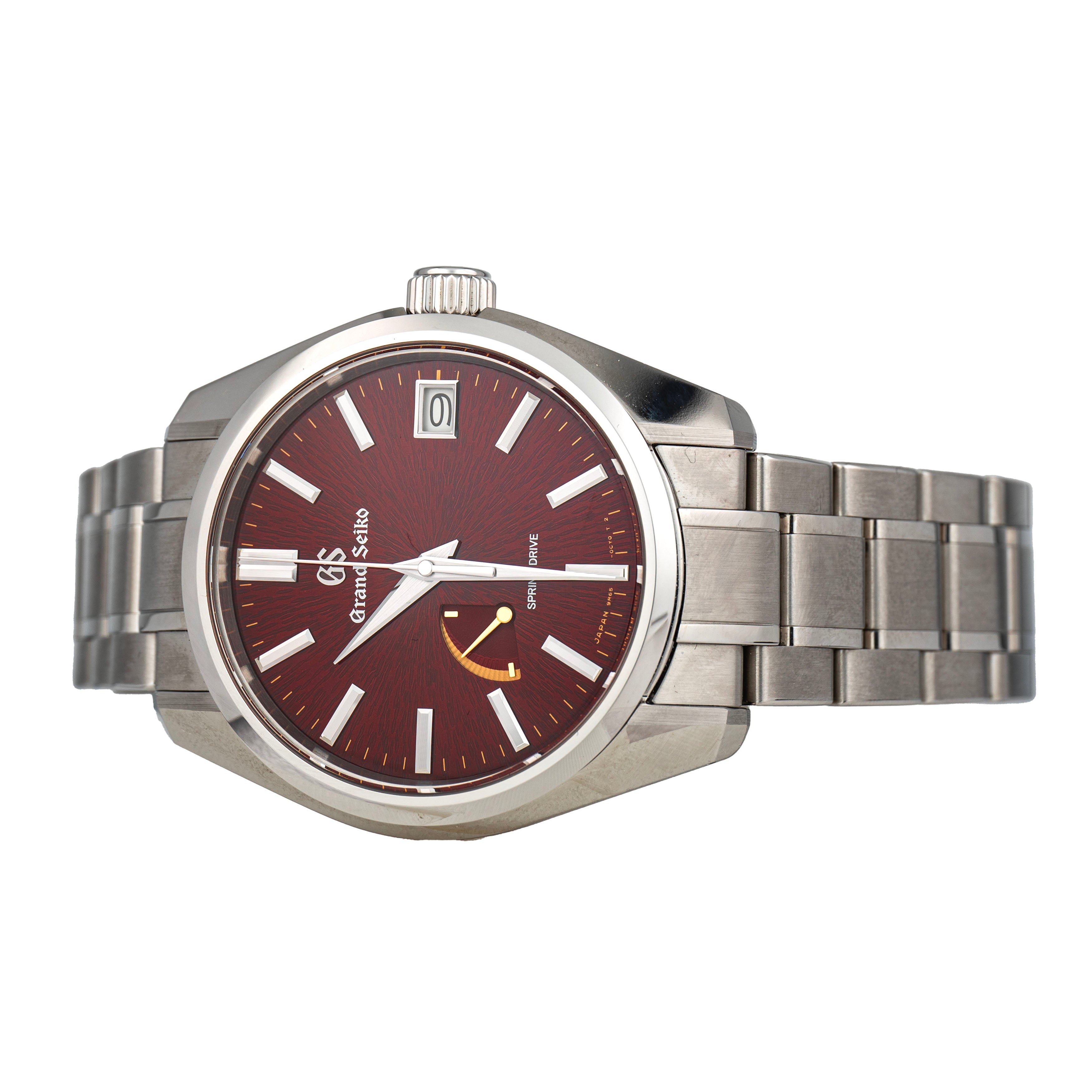 Grand Seiko Heritage Katana Stainless Steel Red Dial 40mm SBGA493 Full Set