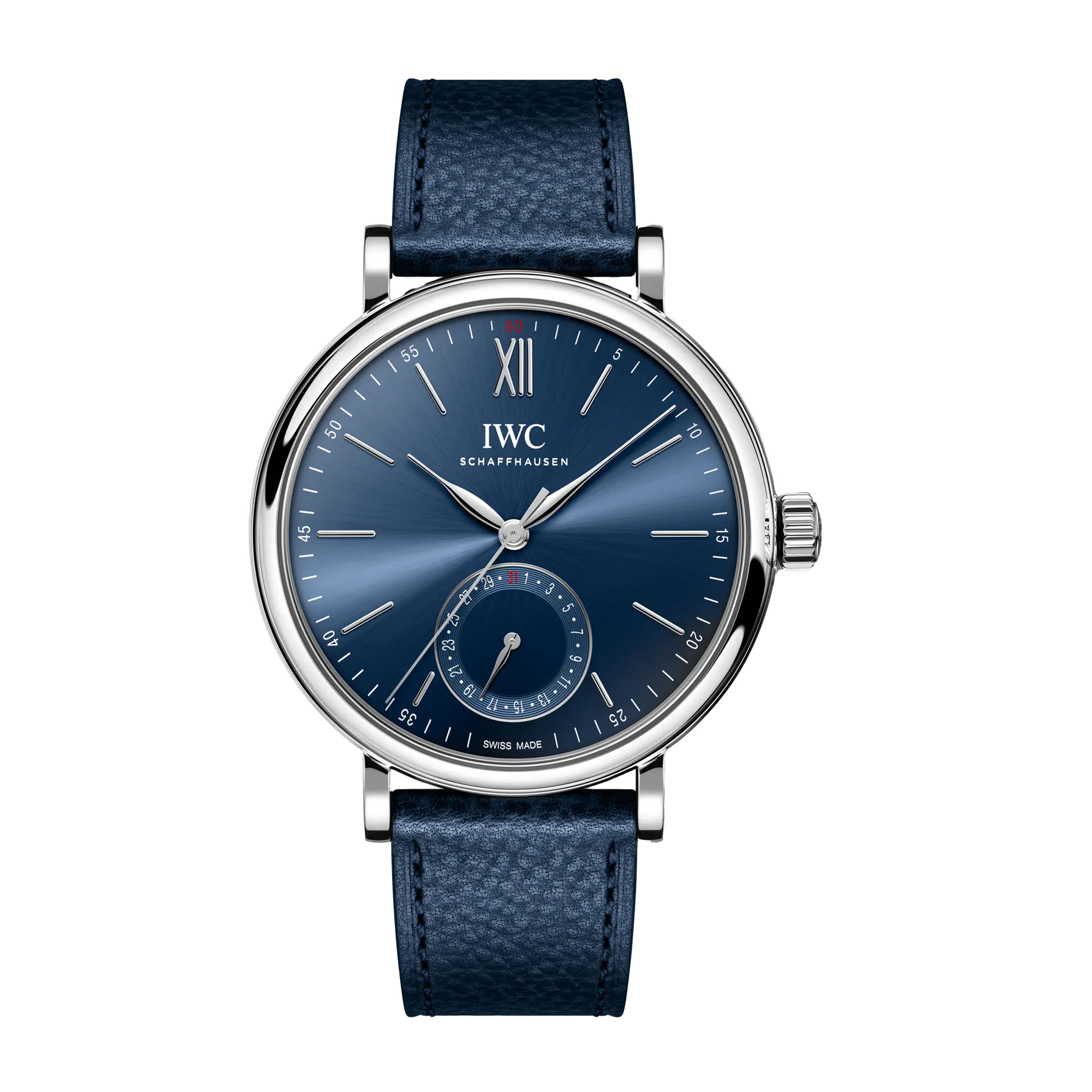 IWC Portofino Pointer Date Laureus Watch, 39mm Blue Dial, IW359202