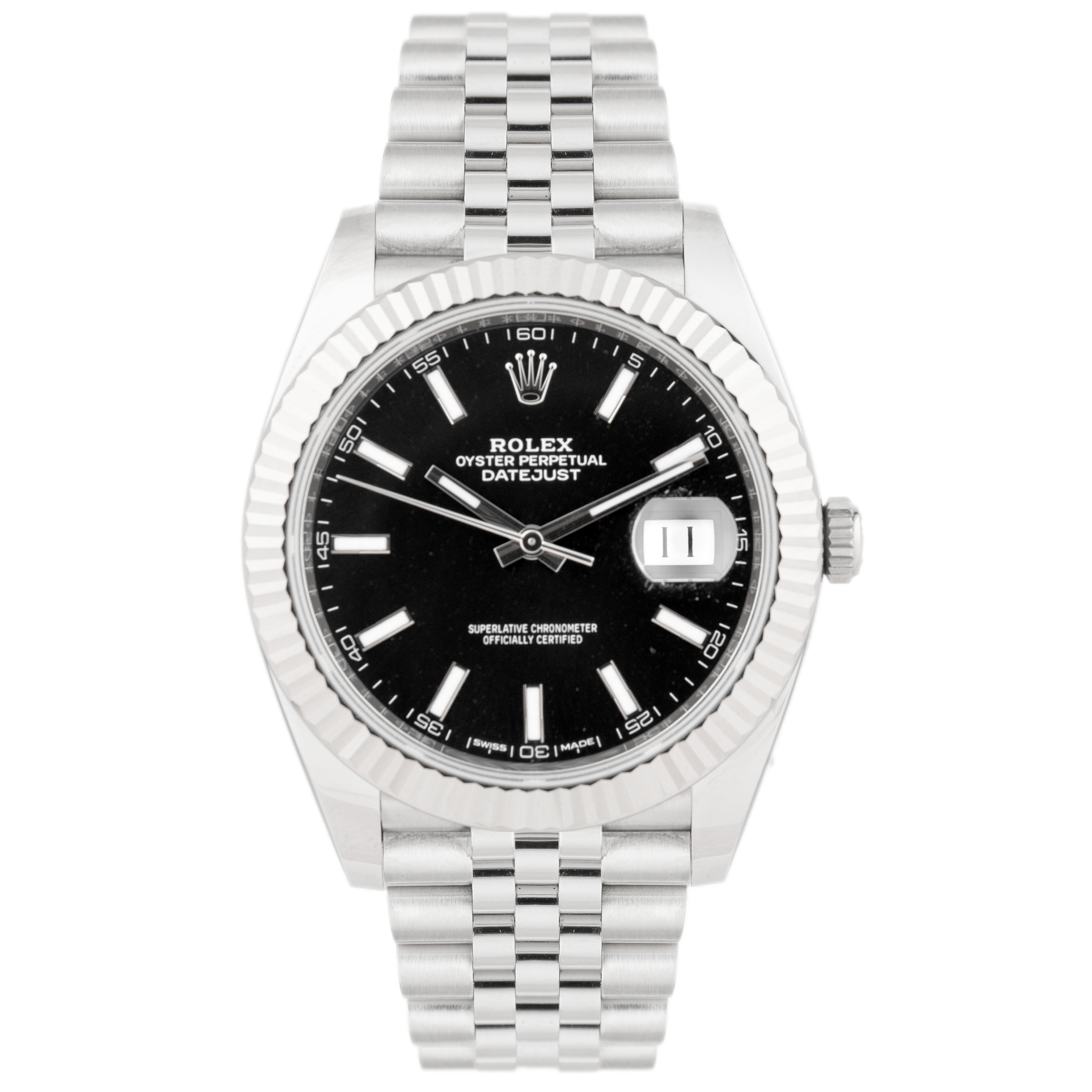 Rolex Datejust 41 Stainless Steel Black Dial 41mm 126334 Full Set