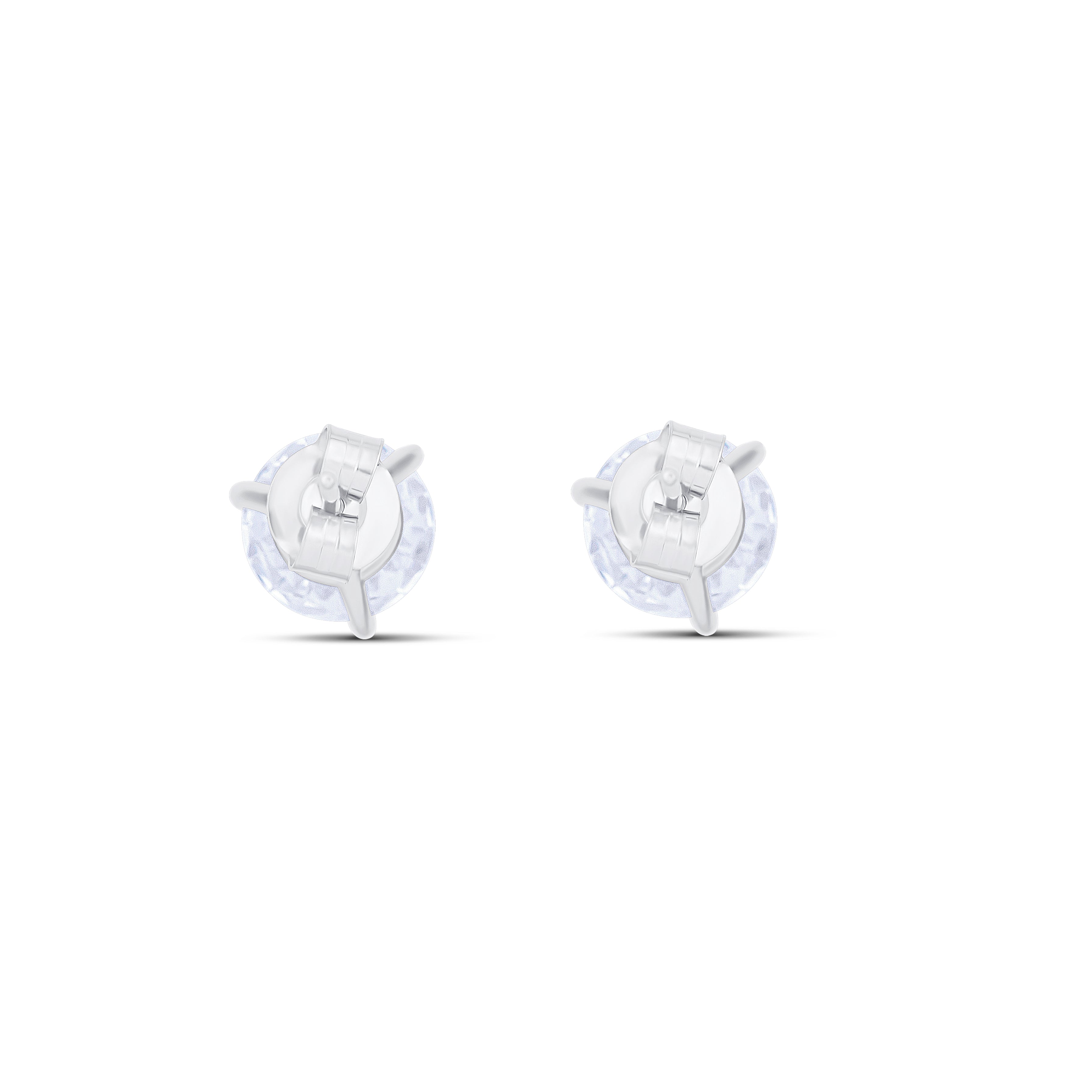 14K White Gold Lab-Grown 3.00ct Diamond Stud Earrings