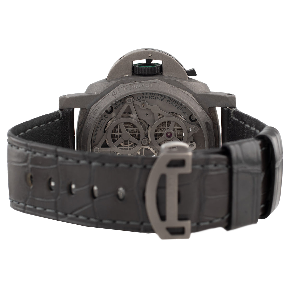 Panerai Luminor Tourbillon GMT Lo Scienziato Titanium Skeleton Dial 47mm Pam00768