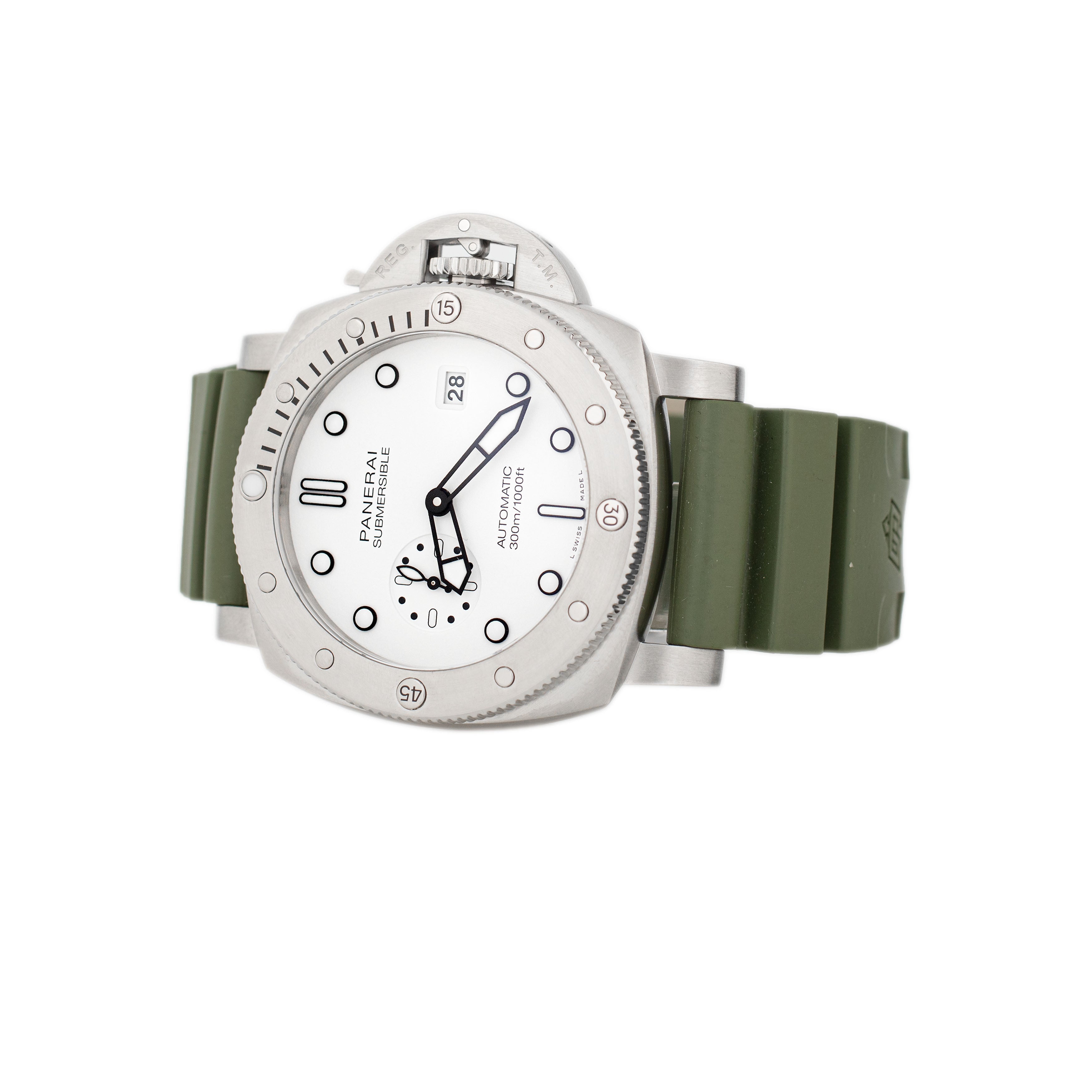 Panerai Submersible Stainless Steel White Dial 44mm PAM01226 Full Set