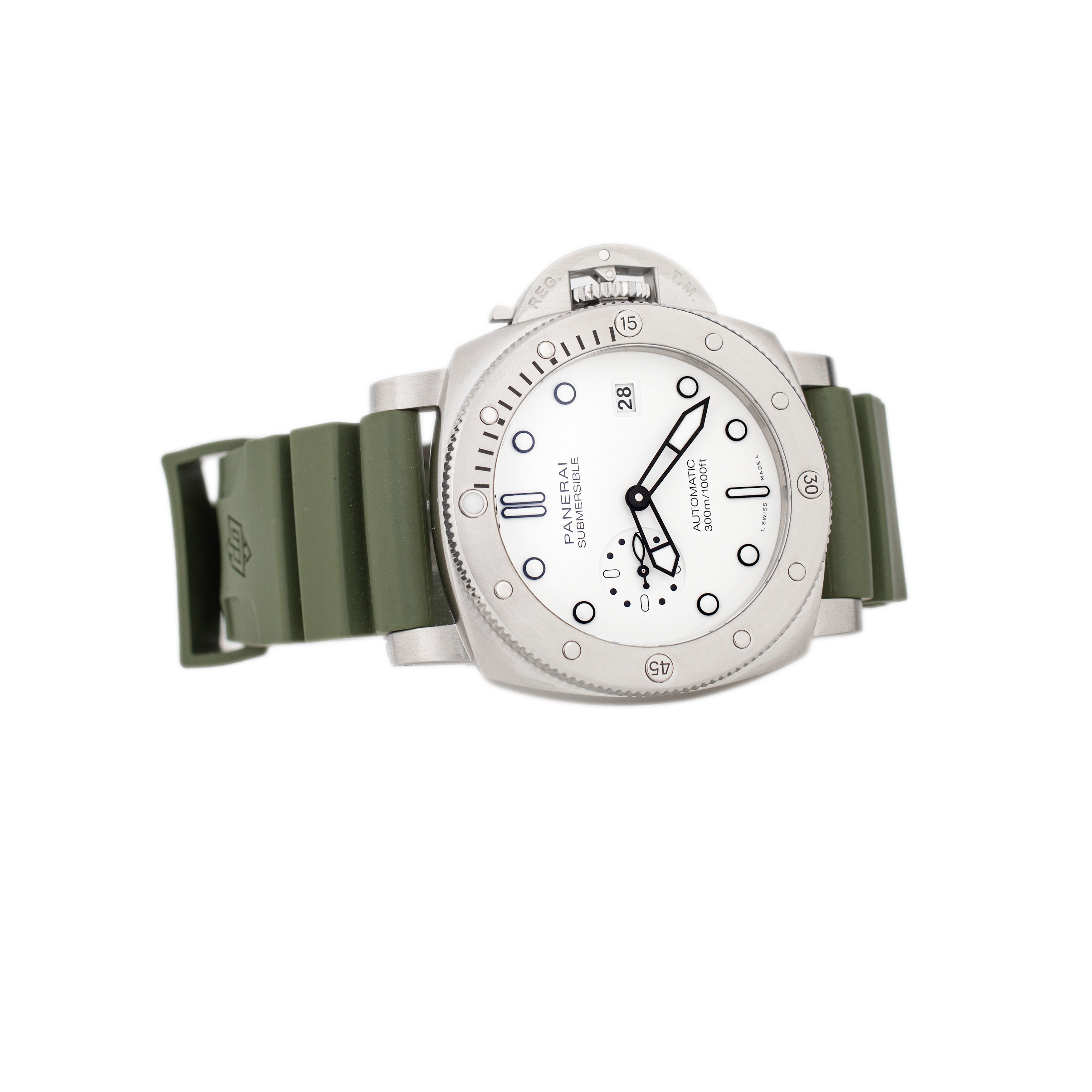 Panerai Submersible Stainless Steel White Dial 44mm PAM01226 Full Set