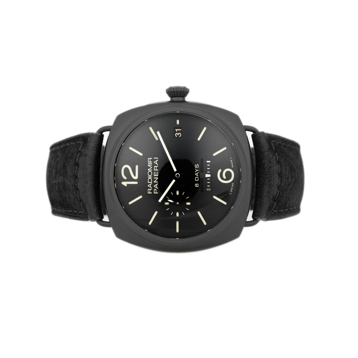Panerai Radiomir Ceramica 8 Days Ceramic Black Dial 45mm PAM00384 Full Set