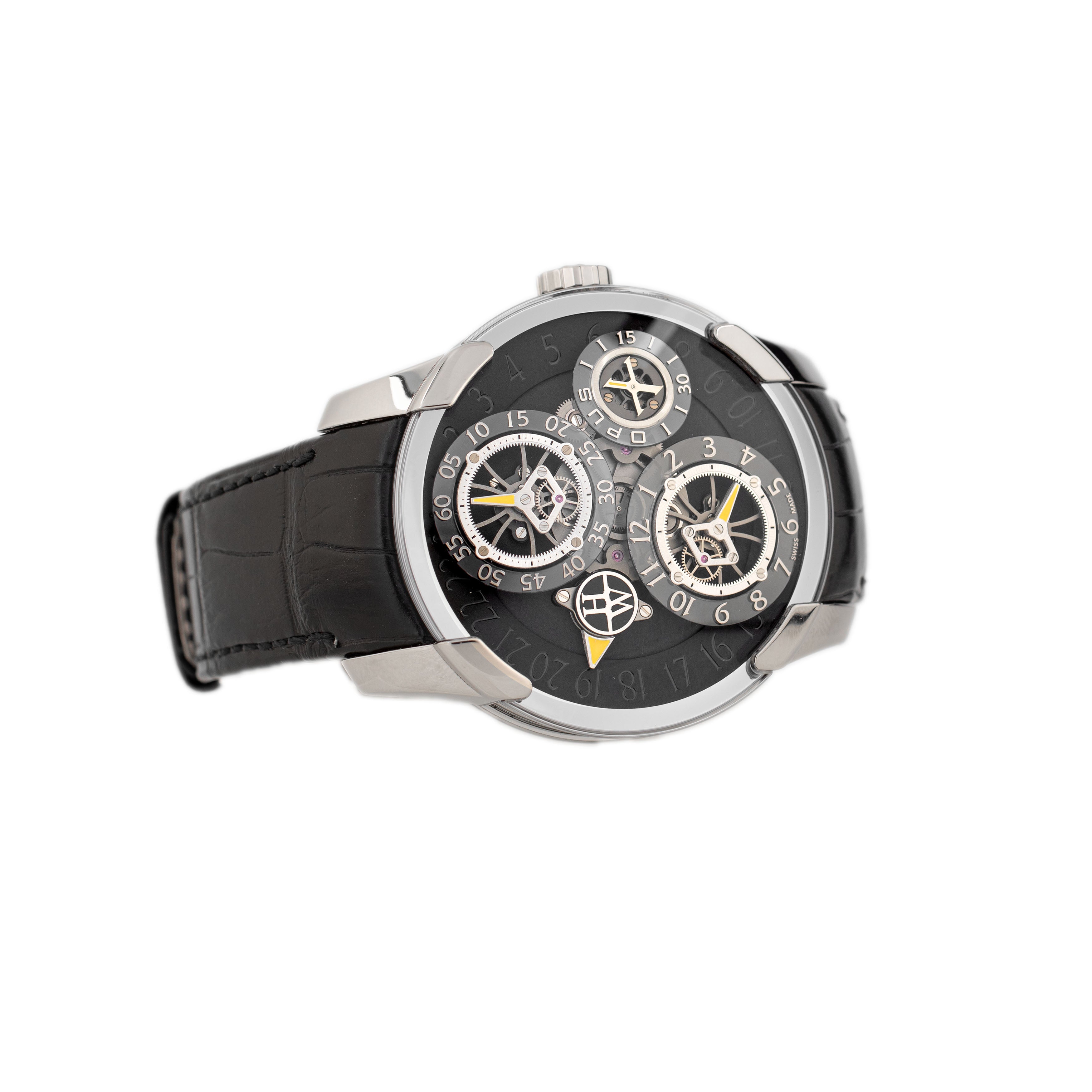 Harry Winston Opus X White Gold Black Dial 46mm 500/MMJFMWL.K Full Set