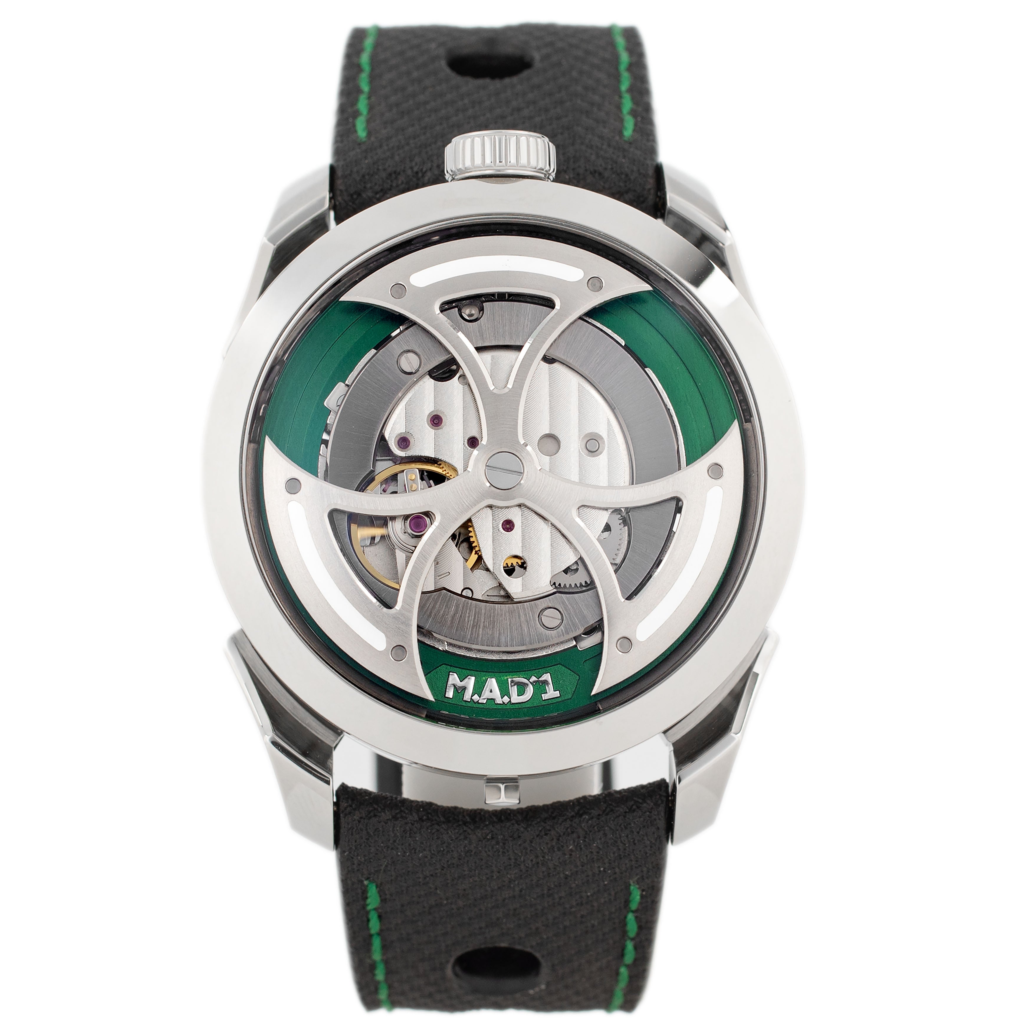 MB&F M.A.D.1 GREEN Stainless Steel Green Dial 42mm Full Set