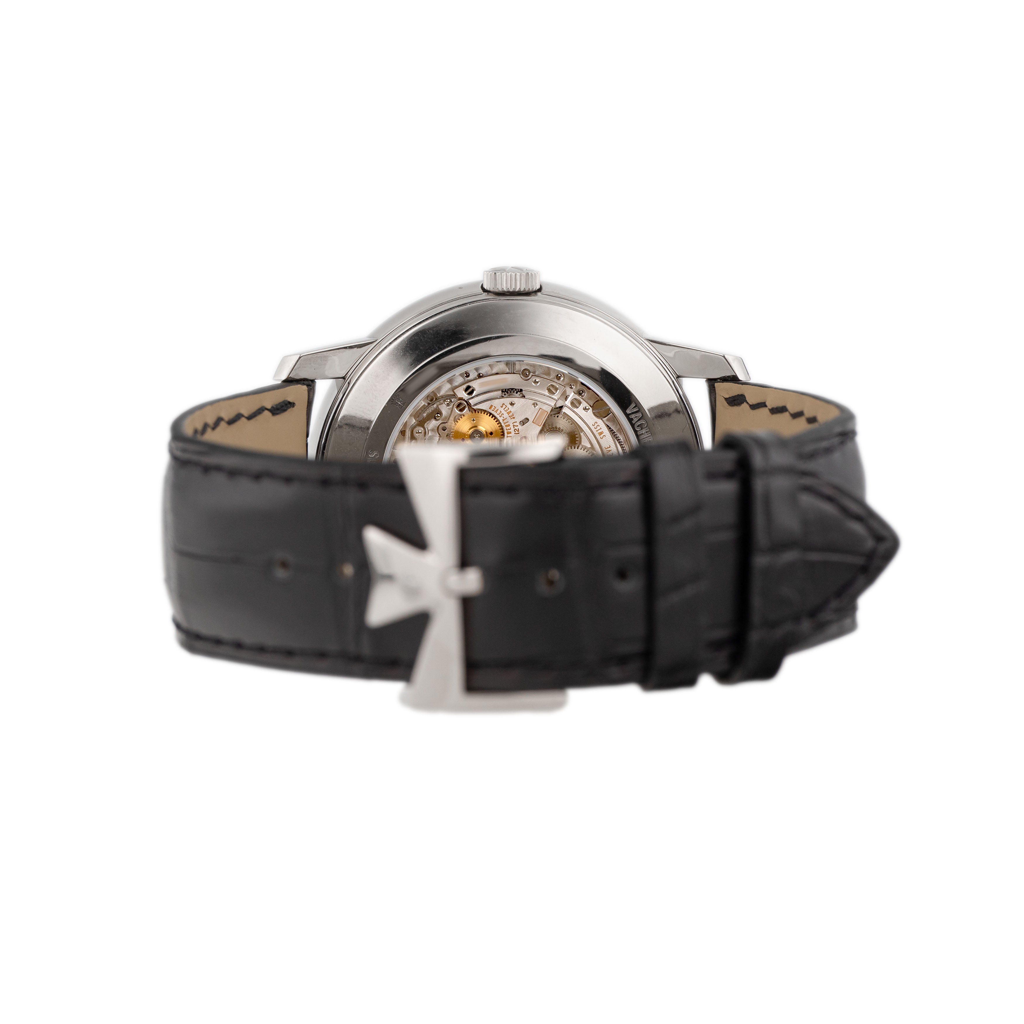 Vacheron Constantin Patrimony Moon Phase Retrograde Date 42.5mm Silver Dial 4010U/000G-B330 Full Set