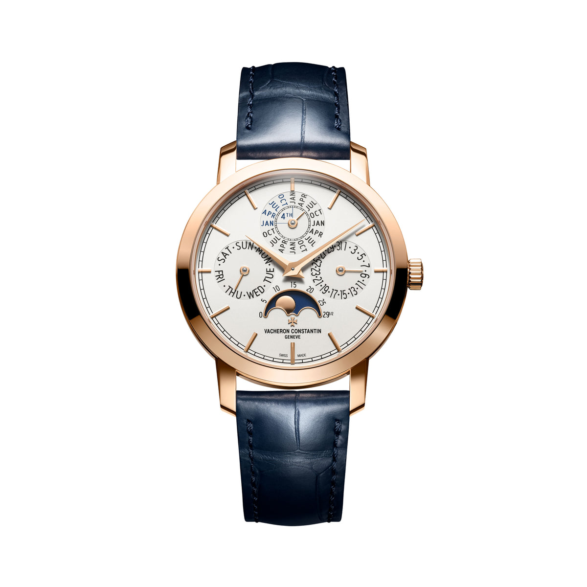 Vacheron Constantin Traditionnelle Perpetual Calendar Watch, 36.5mm Silver Dial, 4300T/000R-H107