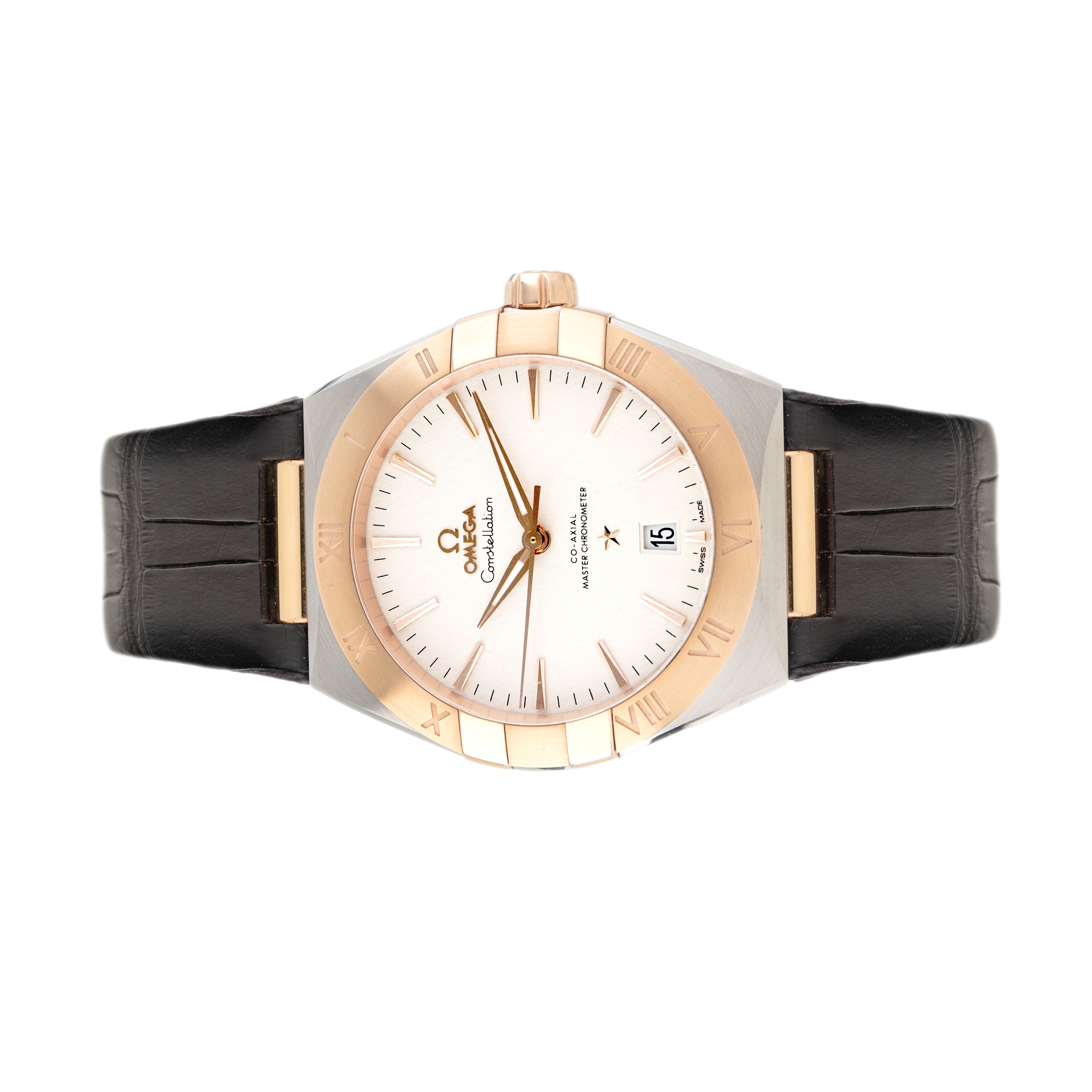 Omega Constellation Stainless Steel & Rose Gold Silver Dial 39mm 131.23.39.20.02.001