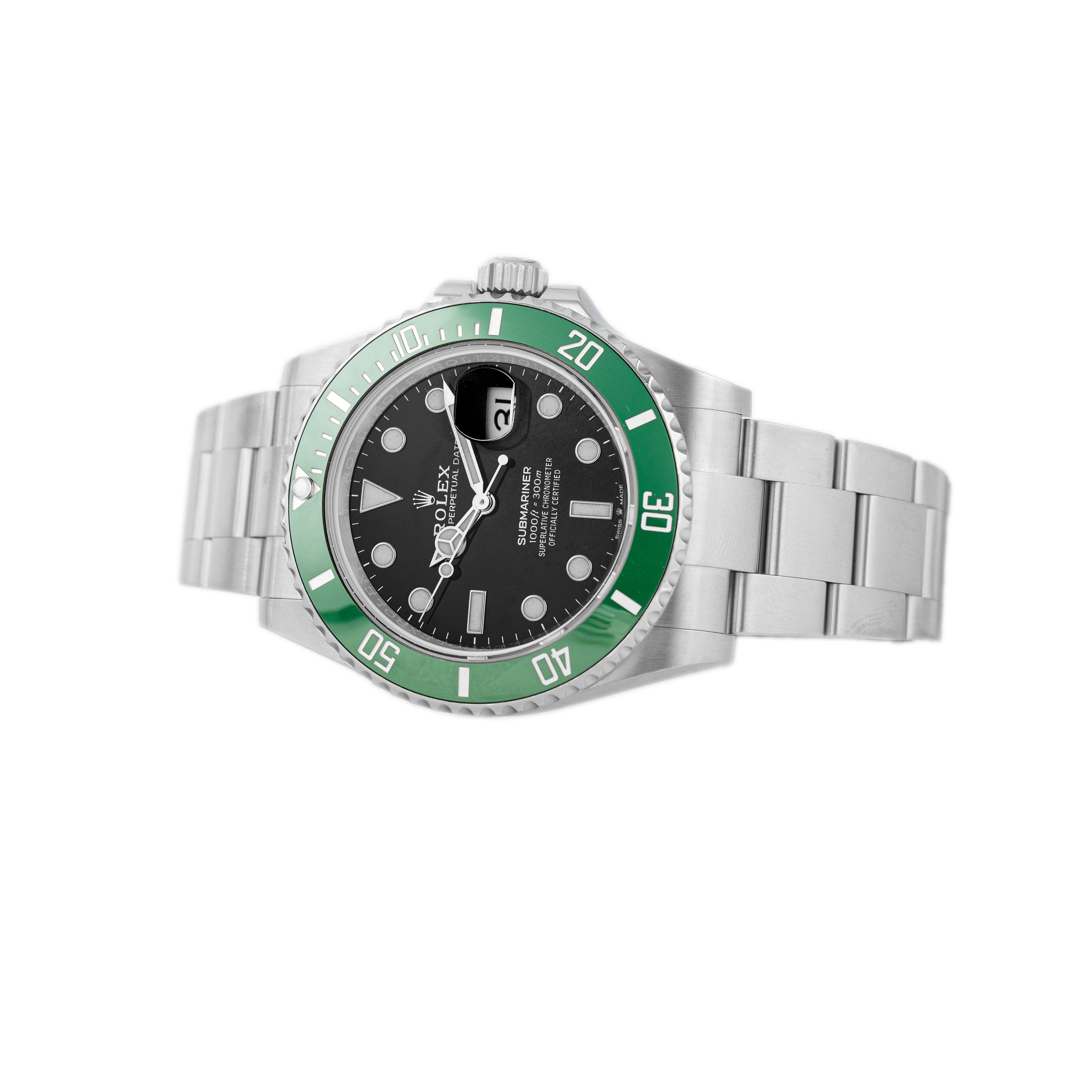 Rolex Submariner Date Starbucks Stainless Steel 41mm Black Dial 126610LV Full Set