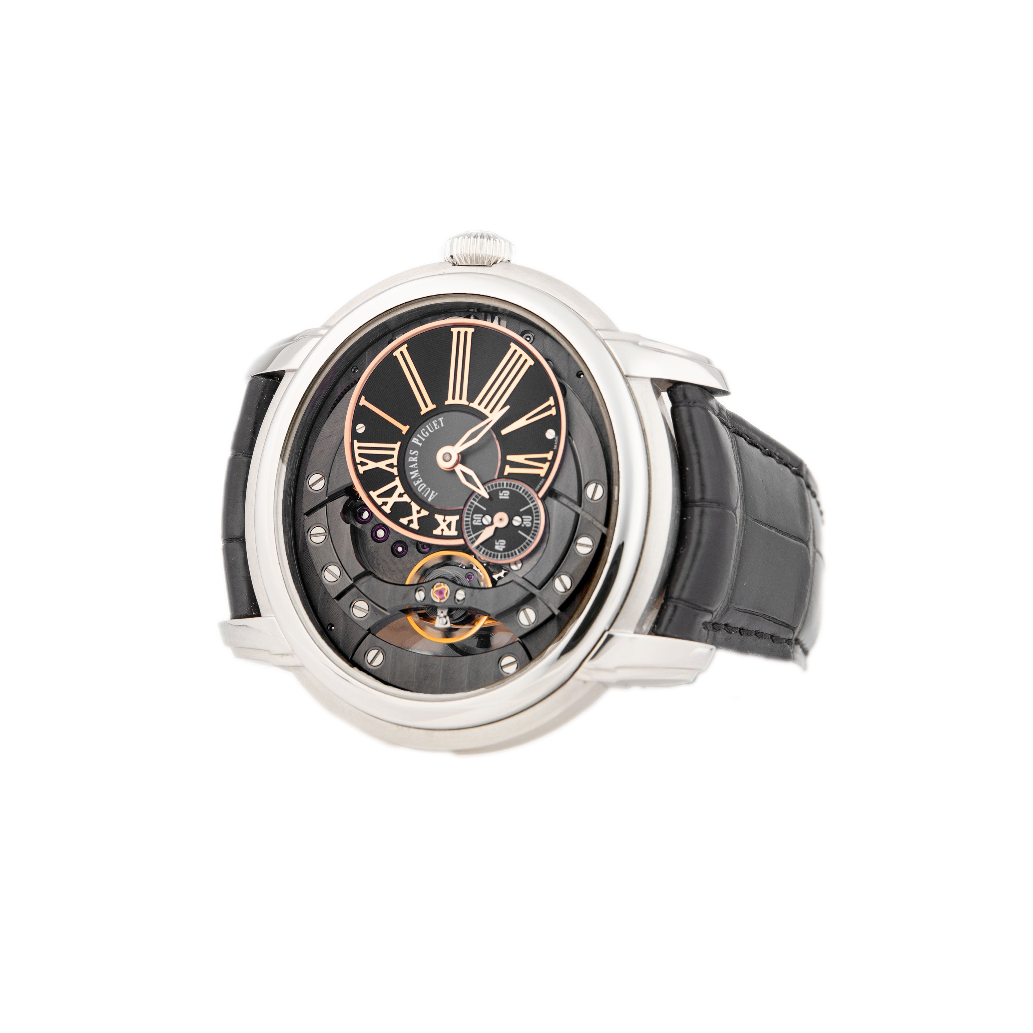 Audemars Piguet Millenary Stainless Steel Skeleton Dial 47mm 15350ST.OO.D002CR.01