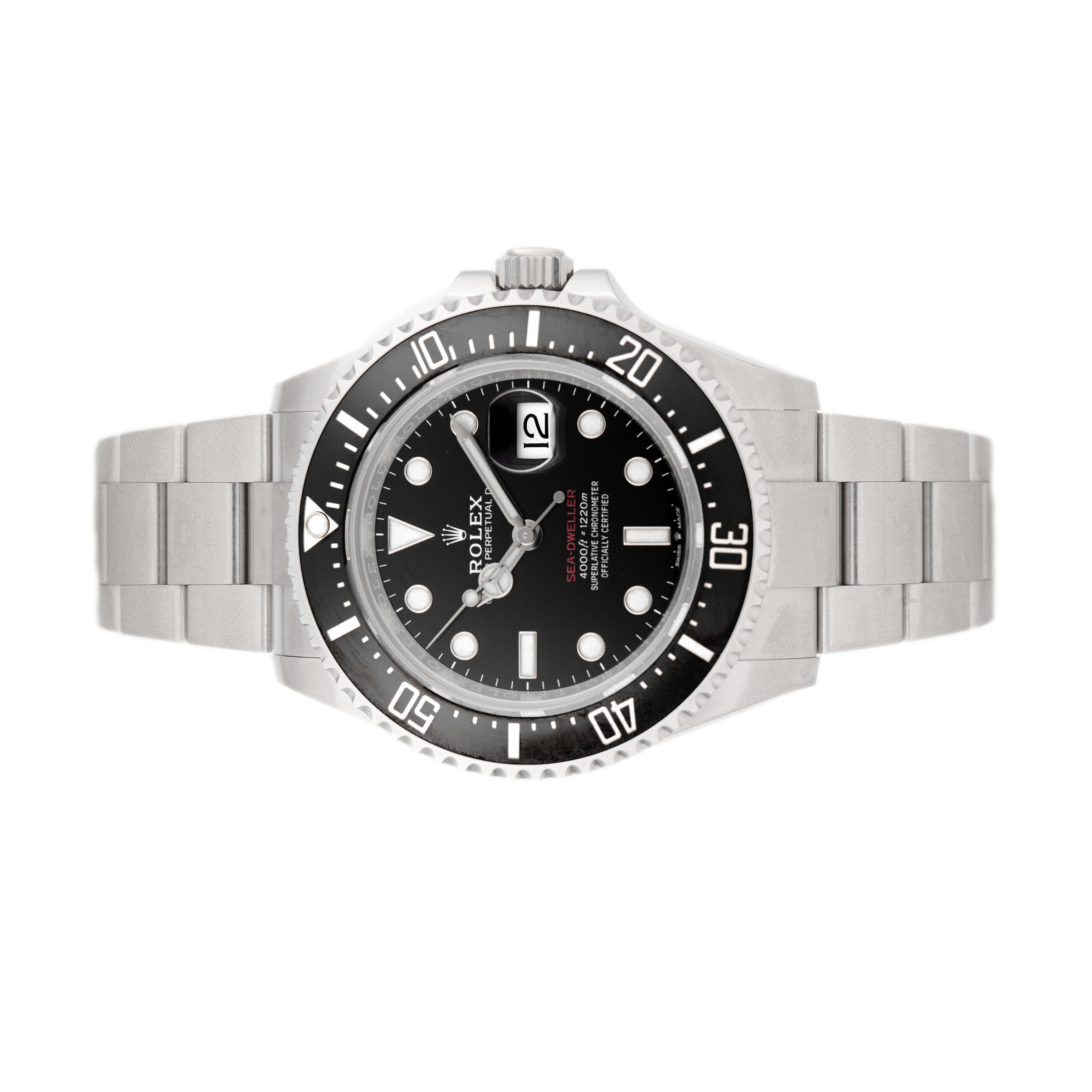 Rolex Sea-Dweller Stainless Steel Black Dial 43mm 126600 Full Set
