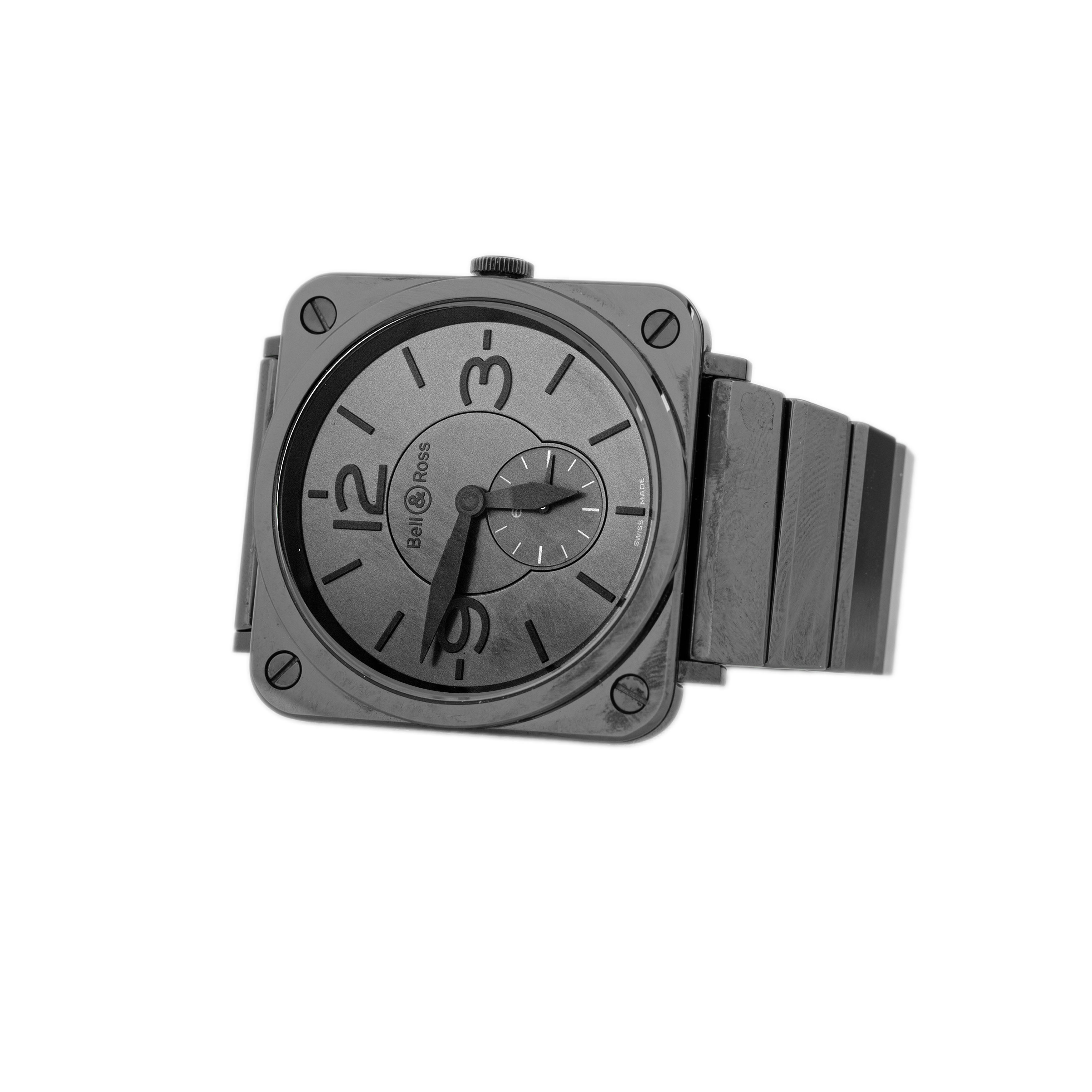 Bell & Ross BR-S Phantom Ceramic Black Dial 39mm BRS-98-PBC Full Set