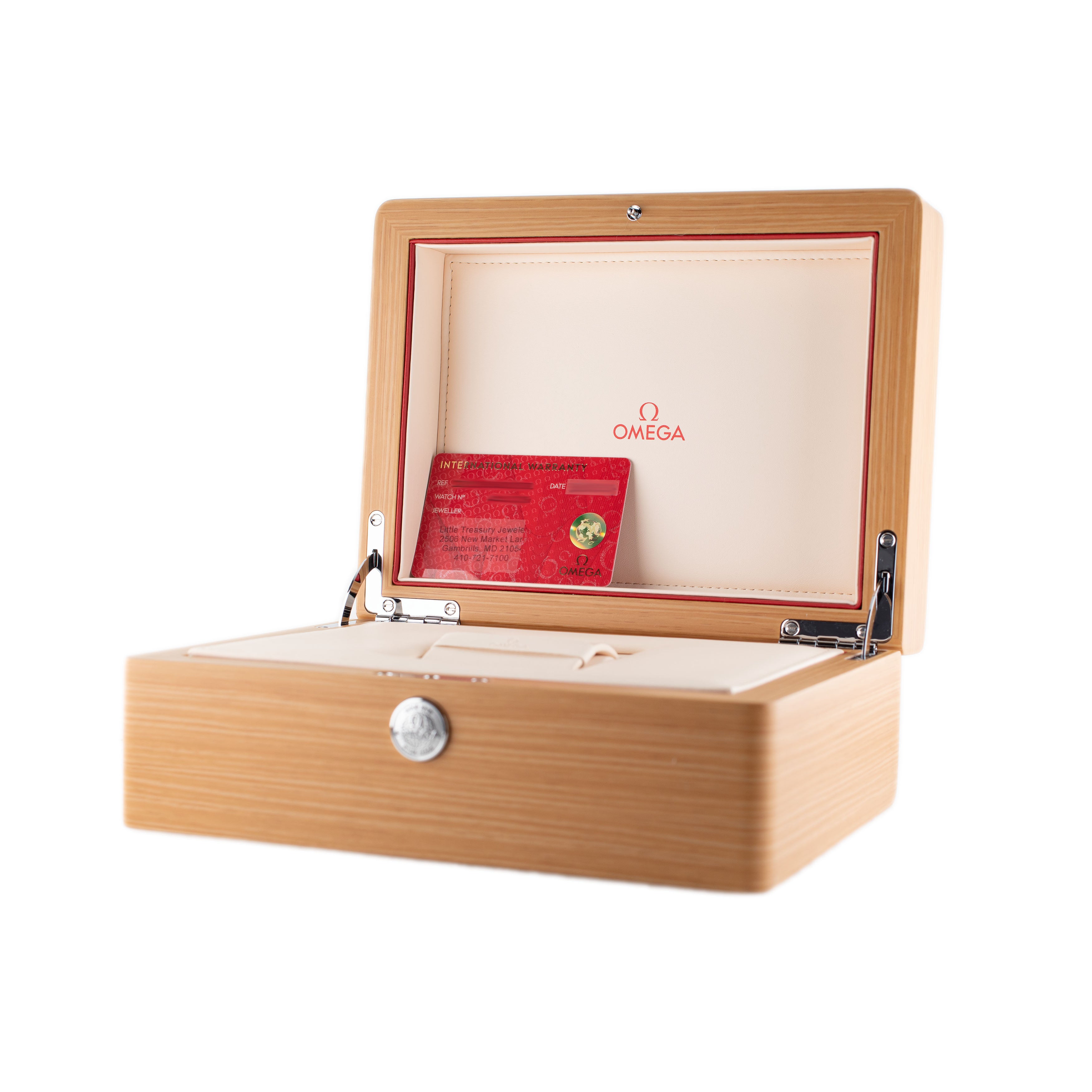 Omega Seamaster Planet Ocean 600M Stainless Steel Summer Blue Dial 39.5mm 215.30.40.20.03.002 Full Set