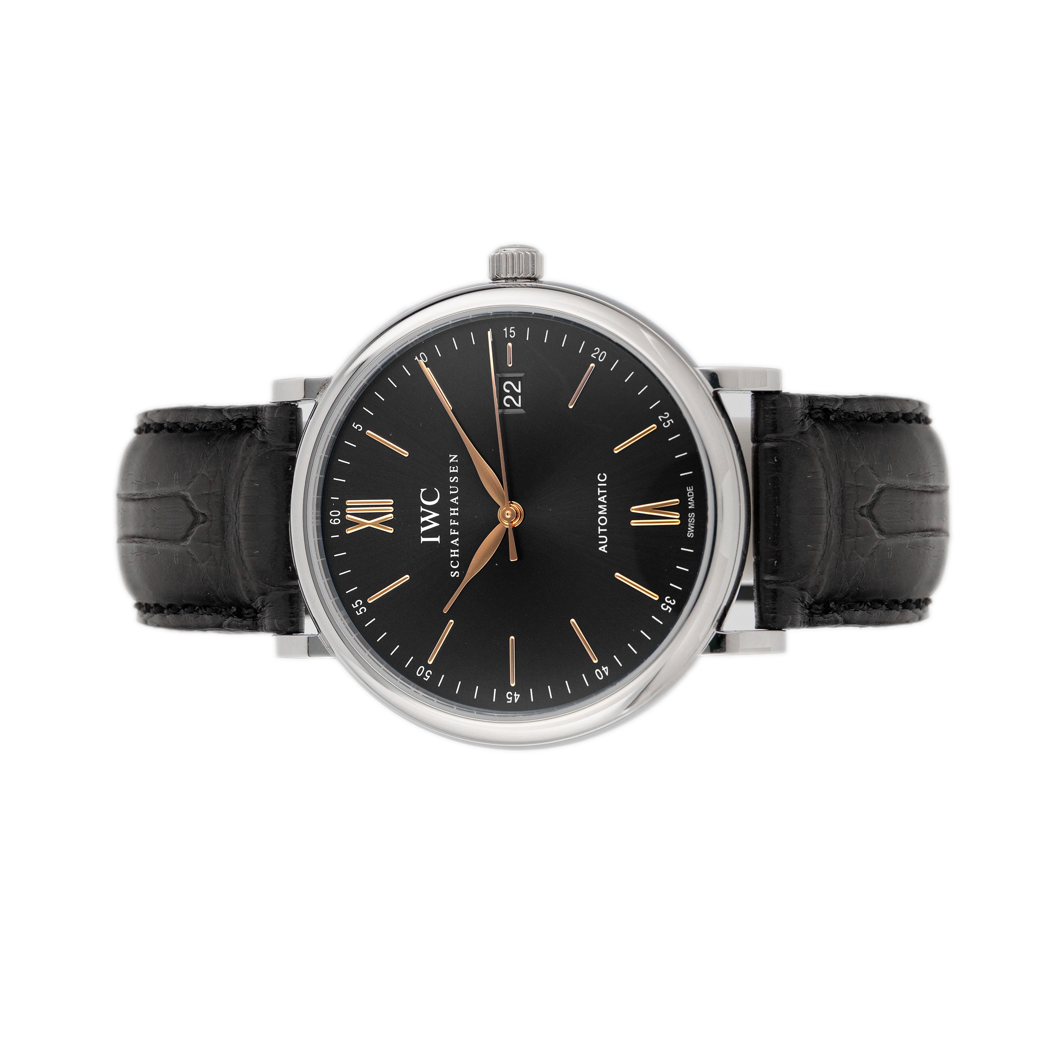 IWC Portofino Automatic Stainless Steel Blue Dial 40mm IW356523 Full Set