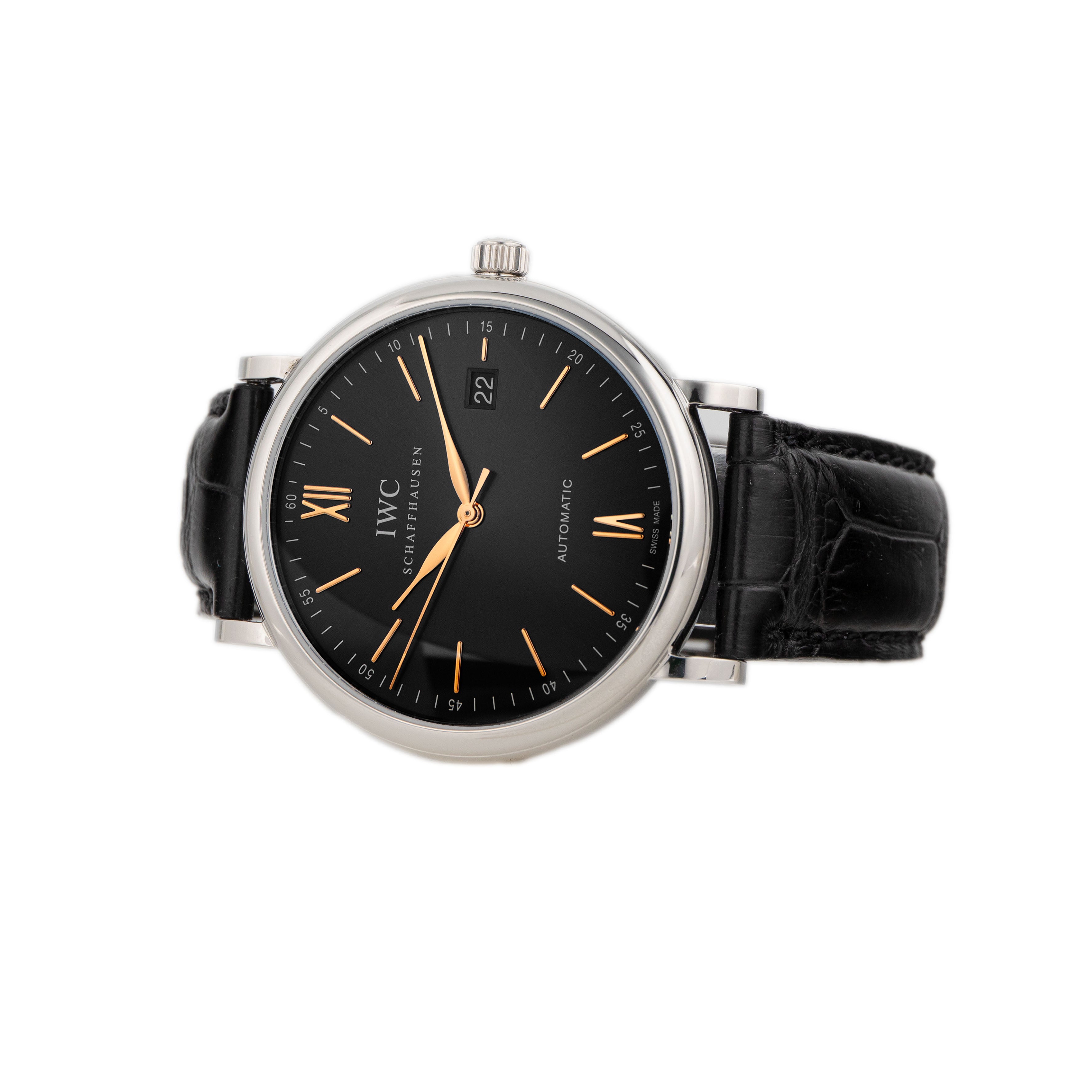 IWC Portofino Automatic Stainless Steel Blue Dial 40mm IW356523 Full Set