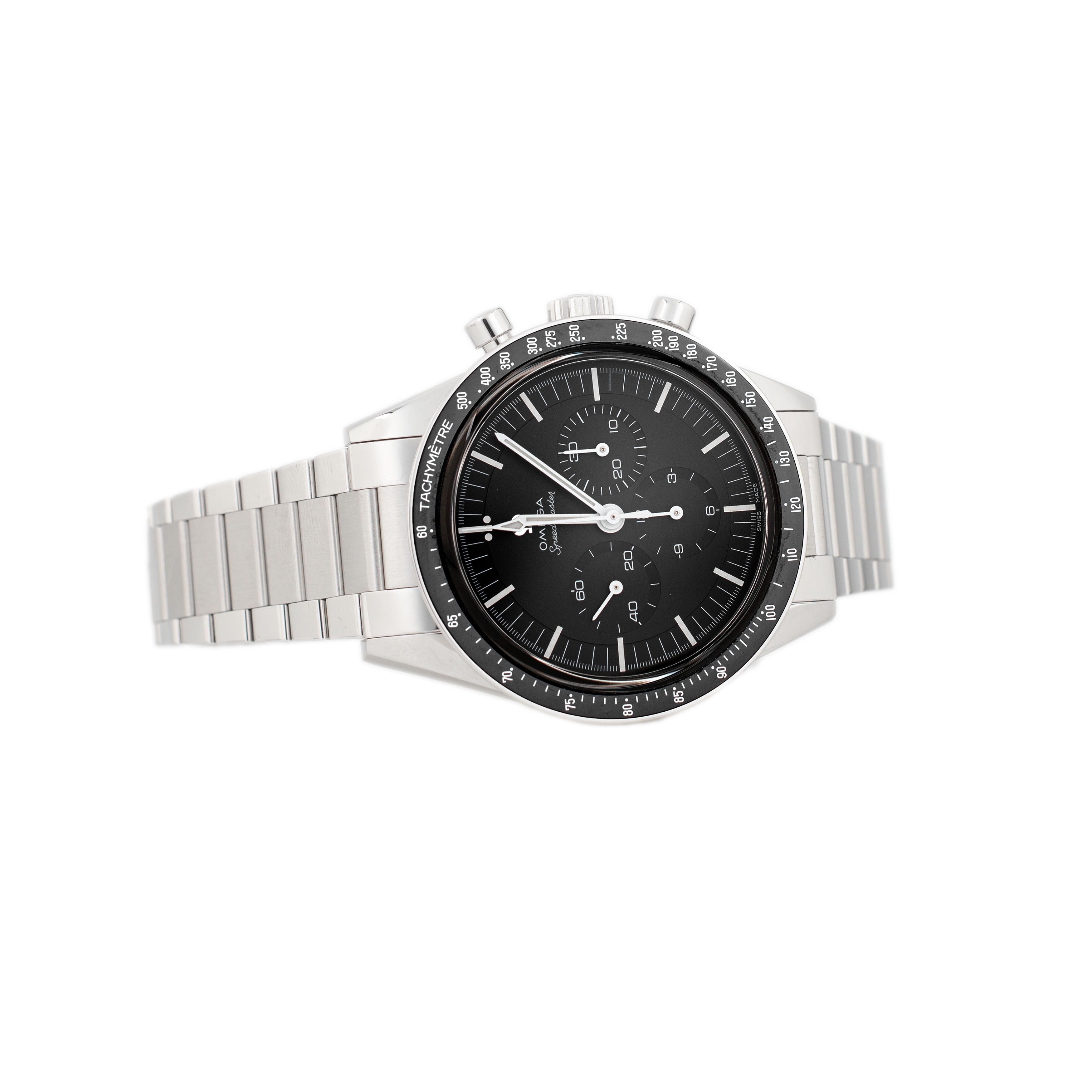 Omega Speedmaster Ed White Stainless Steel Black Dial 39.7mm 311.30.40.30.01.001 Full Set