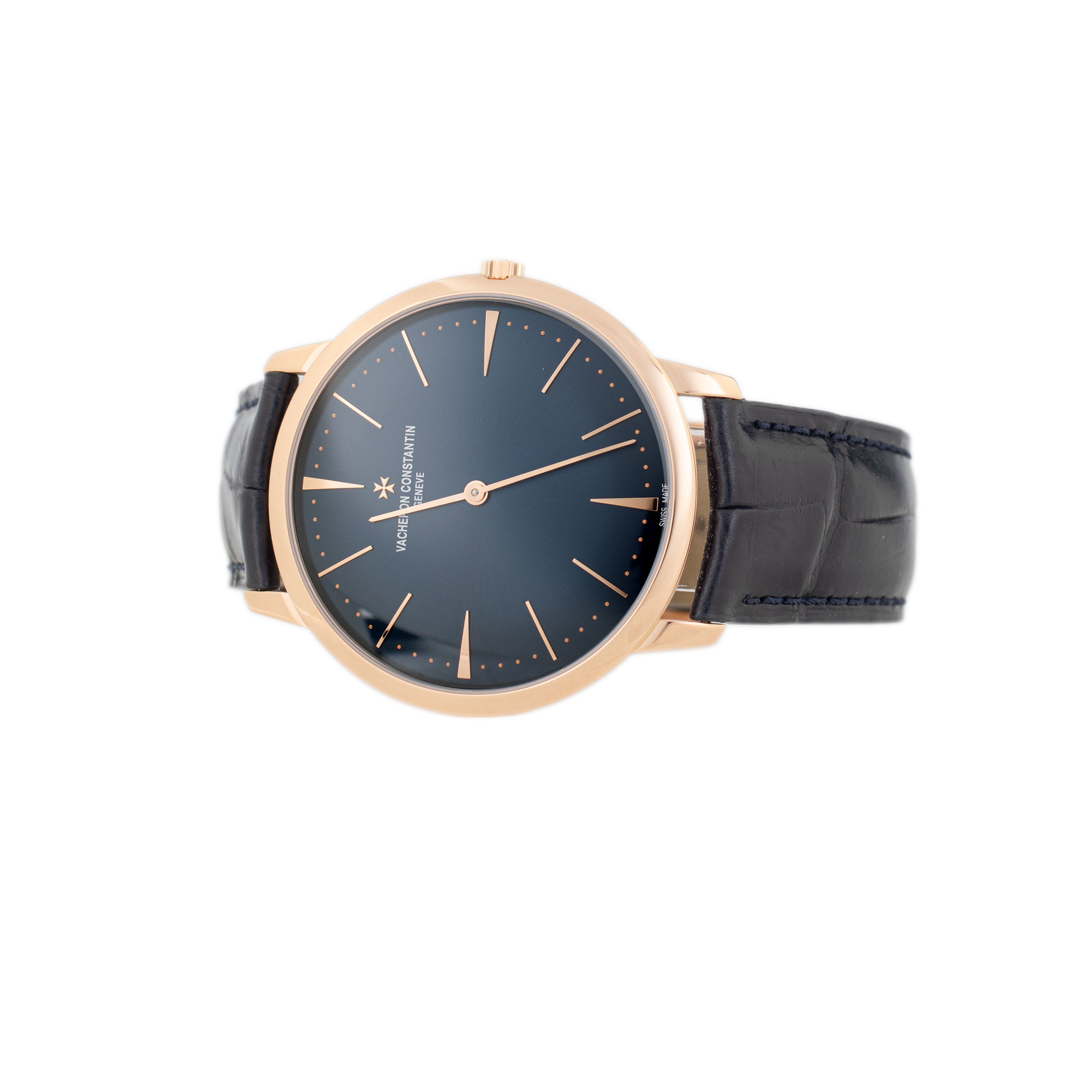 Vacheron Constantin Patrimony Manual Rose Gold Blue Dial 40mm 81180/000R-B518 Full Set