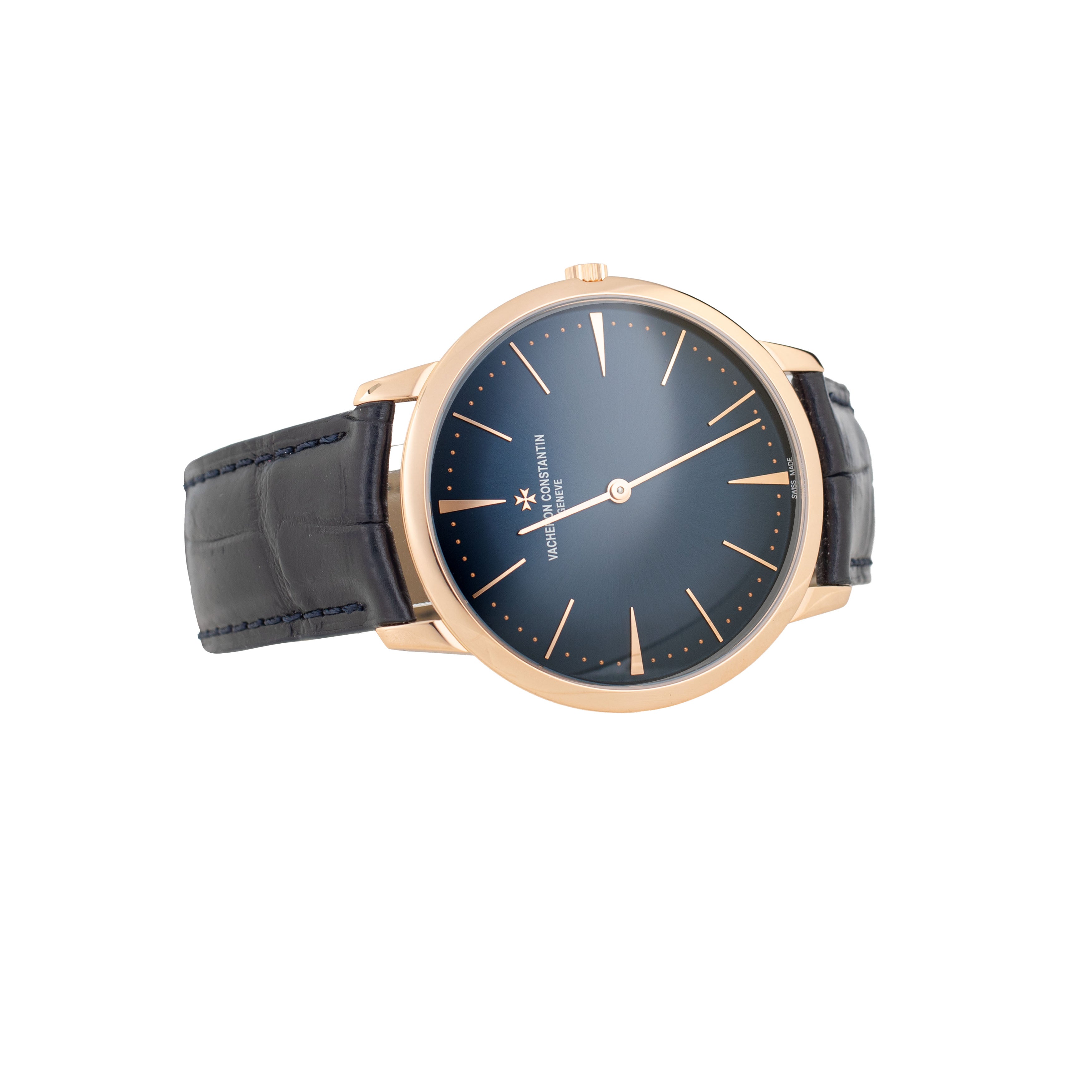 Vacheron Constantin Patrimony Manual Rose Gold Blue Dial 40mm 81180/000R-B518 Full Set