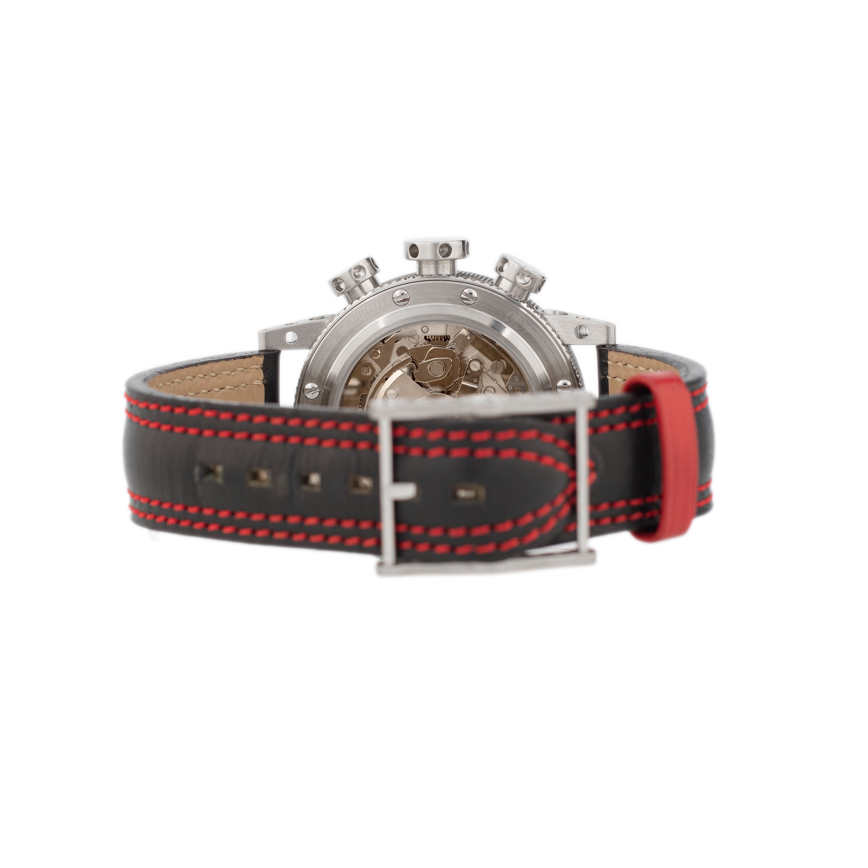 B.R.M Racing Stainless Steel Silver Dial 44mm V12-44 Full Set