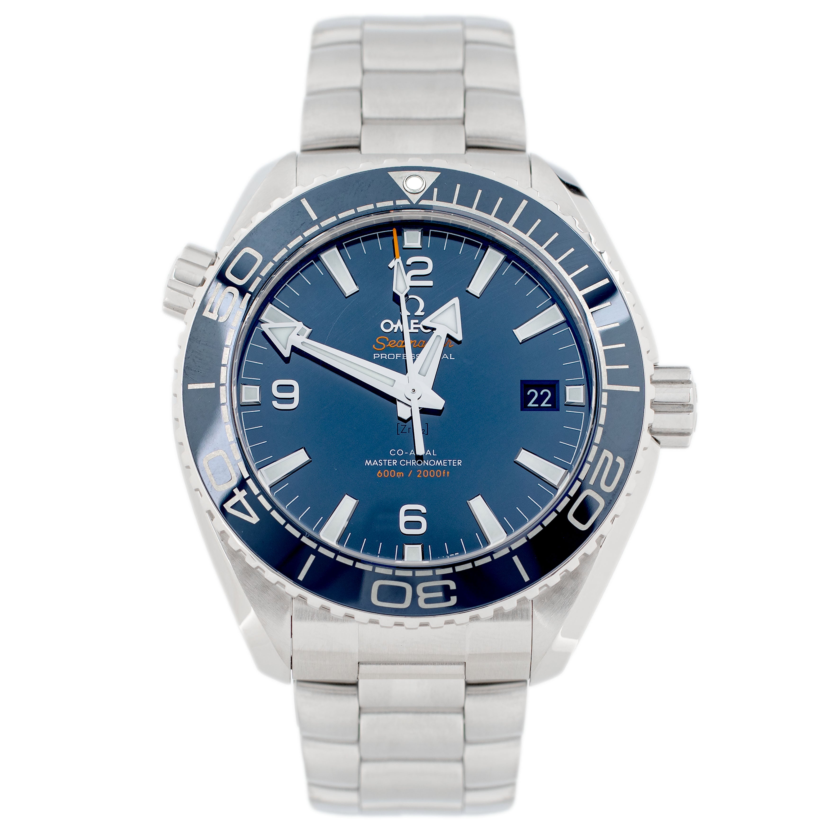Omega Seamaster Planet Ocean 600M Stainless Steel Blue Dial 43.5mm 215.30.44.21.03.001 Full Set