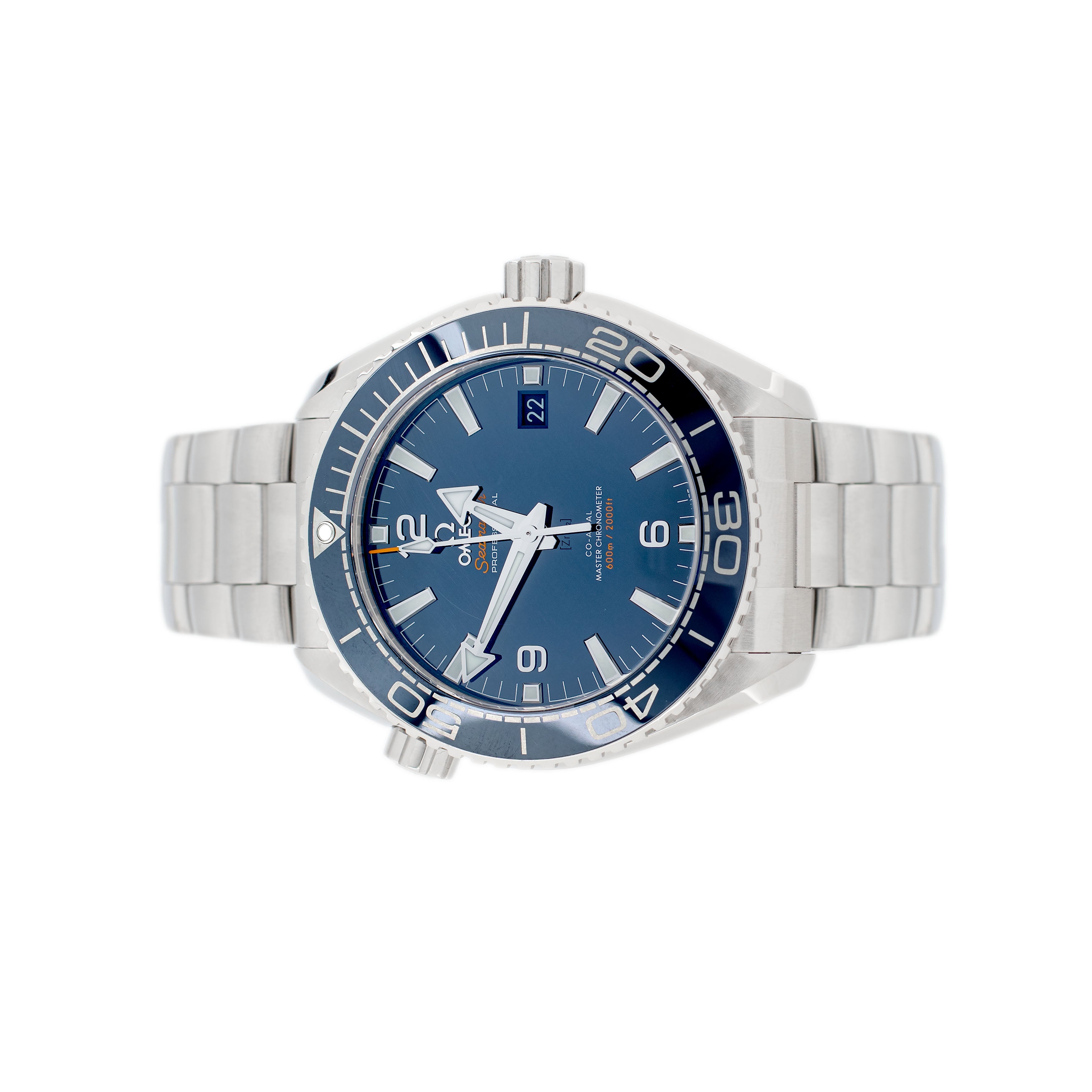 Omega Seamaster Planet Ocean 600M Stainless Steel Blue Dial 43.5mm 215.30.44.21.03.001 Full Set