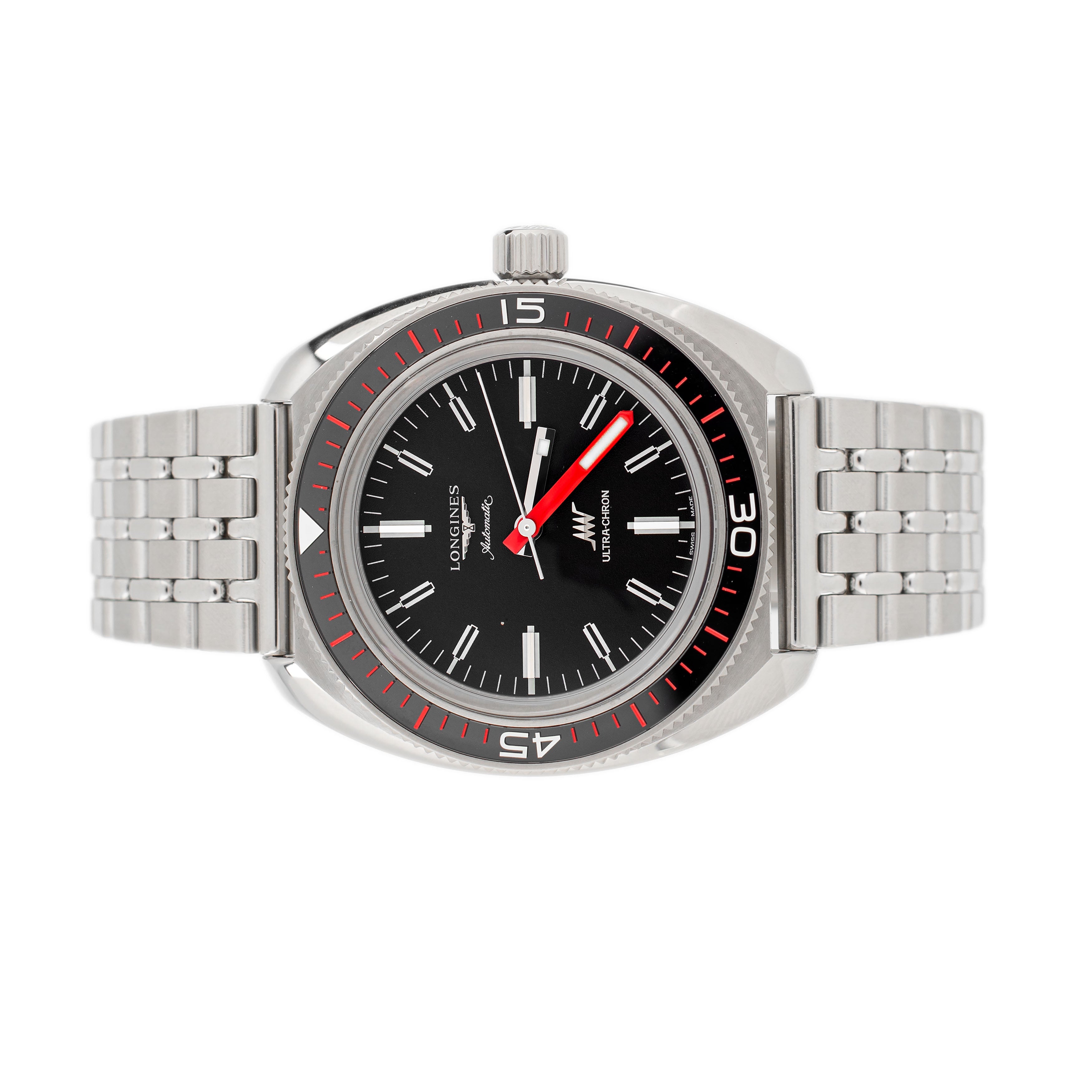 Longines Heritage Ultra-Chron Stainless Steel Black Dial 43mm L2.836.4.52.6