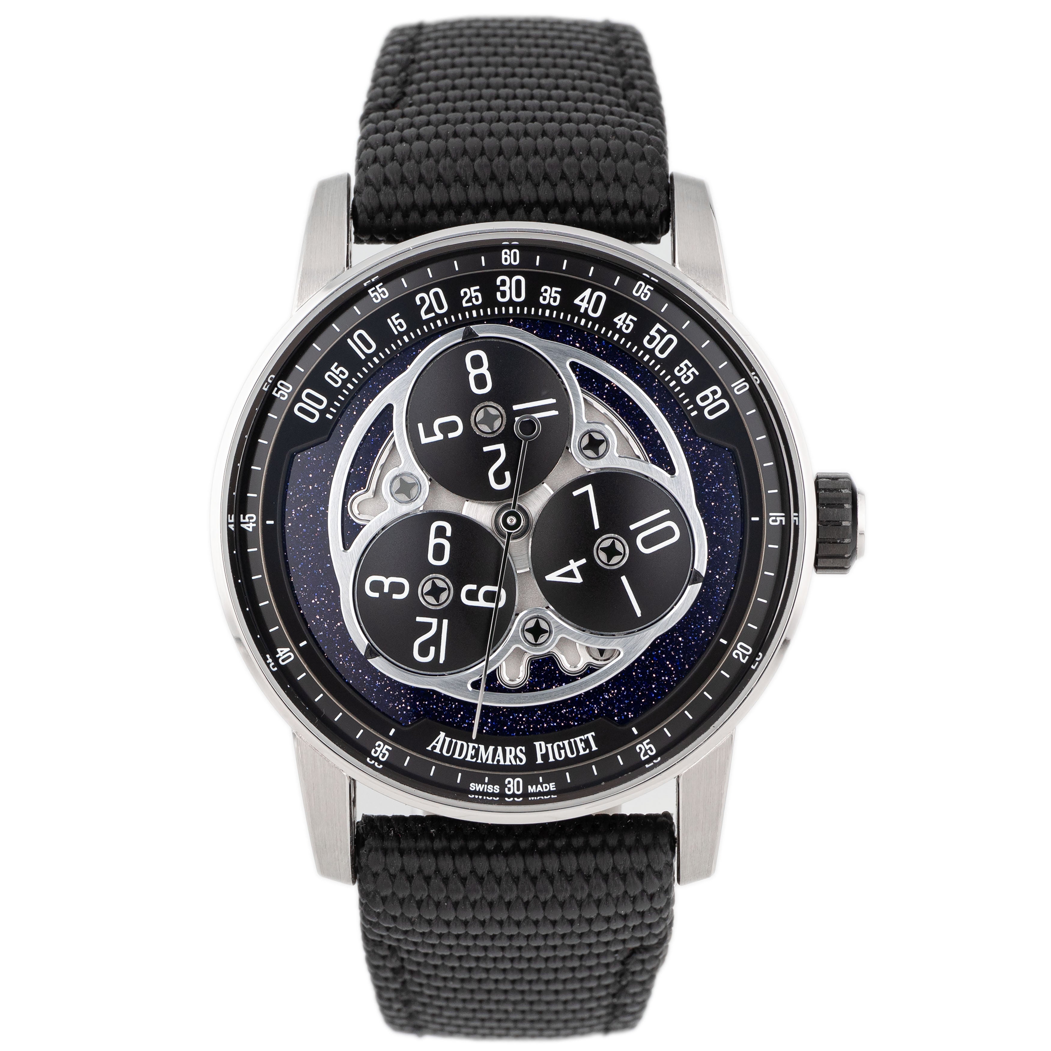 Audemars Piguet Code 11.59 Starwheel Ceramic & White Gold Blue Dial 41mm 15212NB.OO.A002KB.01-AB Full Set