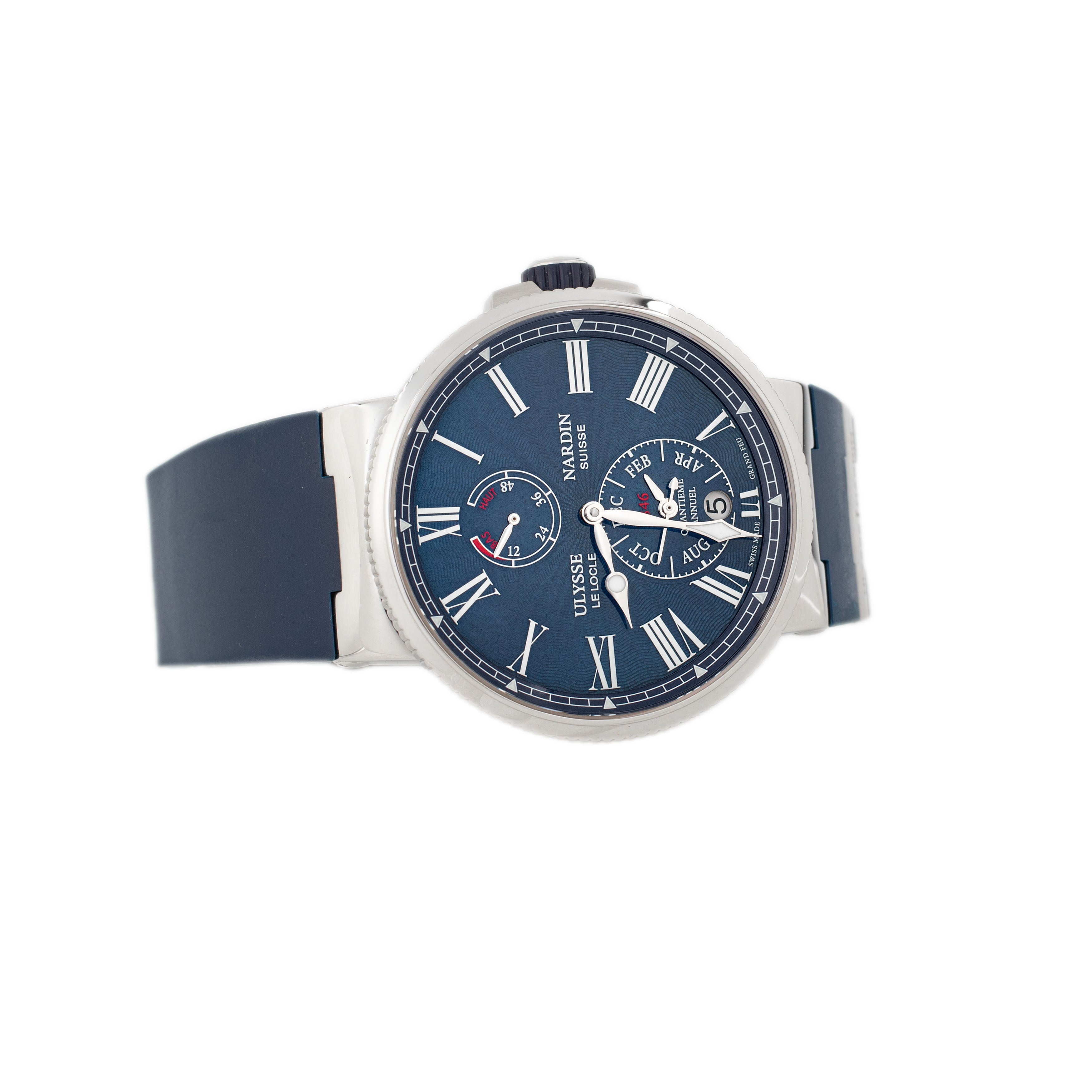 Ulysse Marine Marine Diver Annual Calendar Stainless Steel Blue Dial 43mm 1133-210/E3