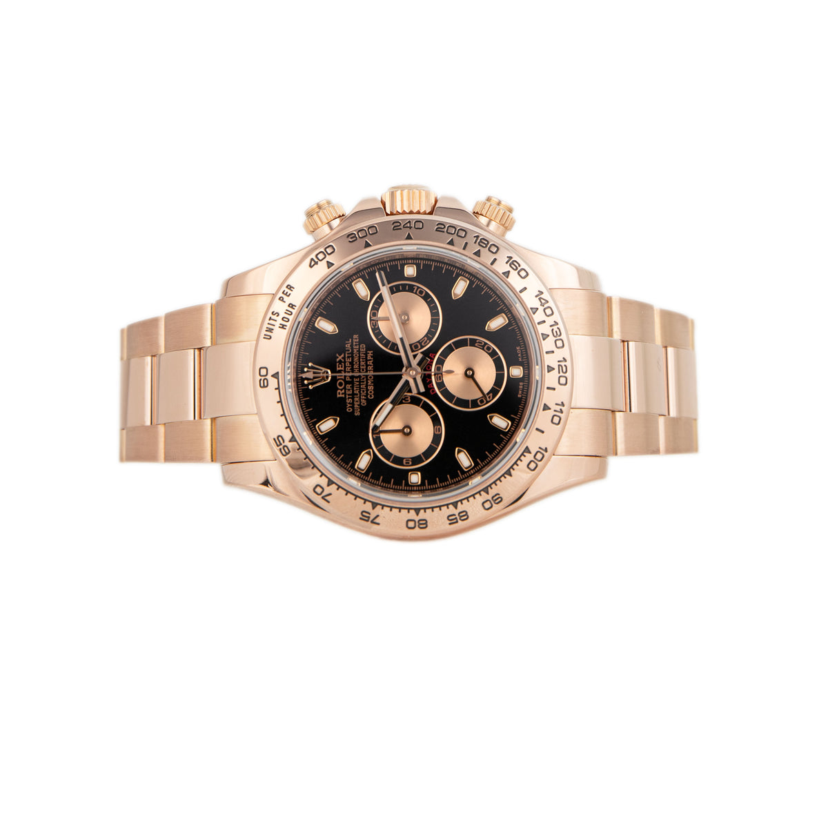 Rolex Cosmograph Daytona Rose Gold Black Dial 40mm 116505