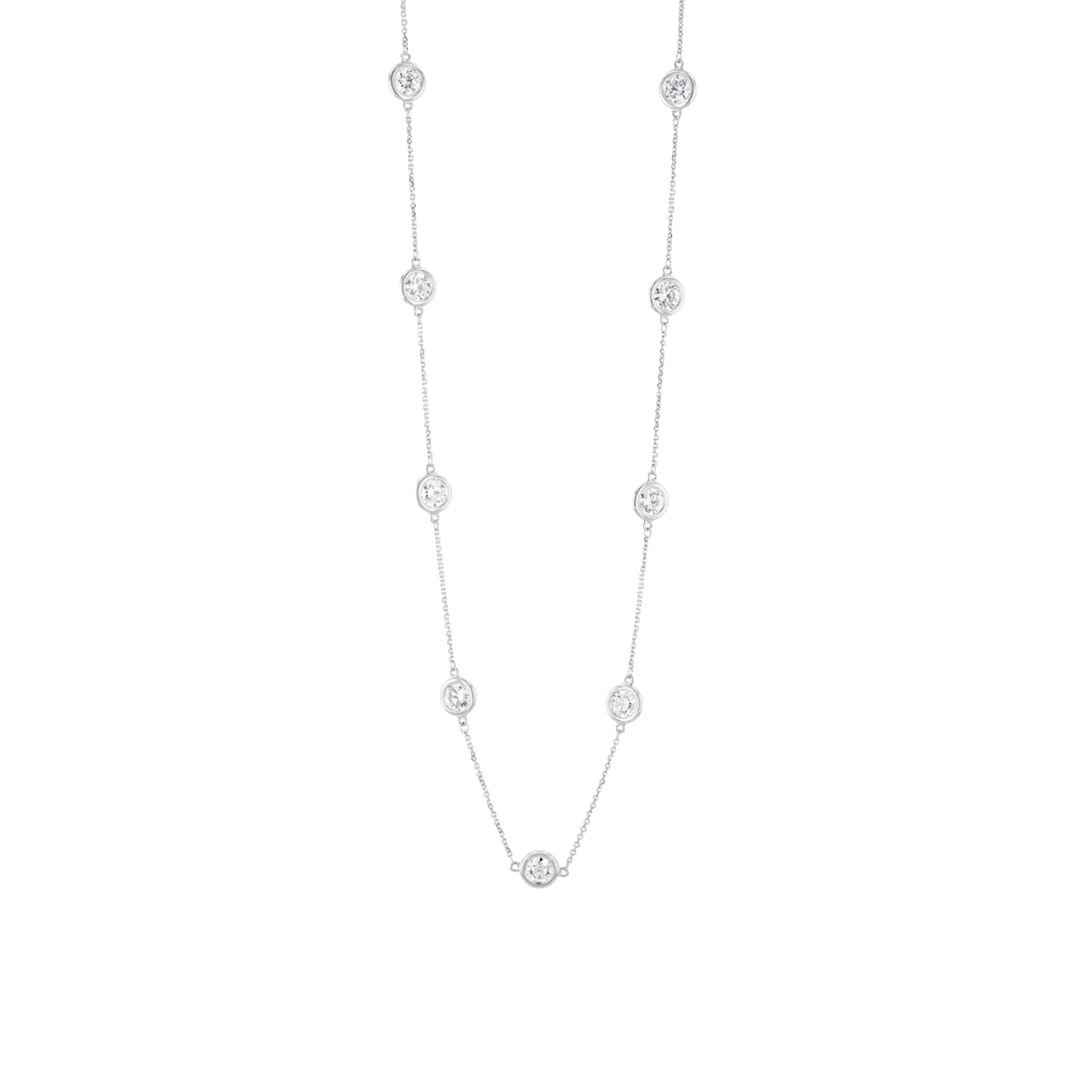 14K White Gold Diamond Jewelry 5.0CTW