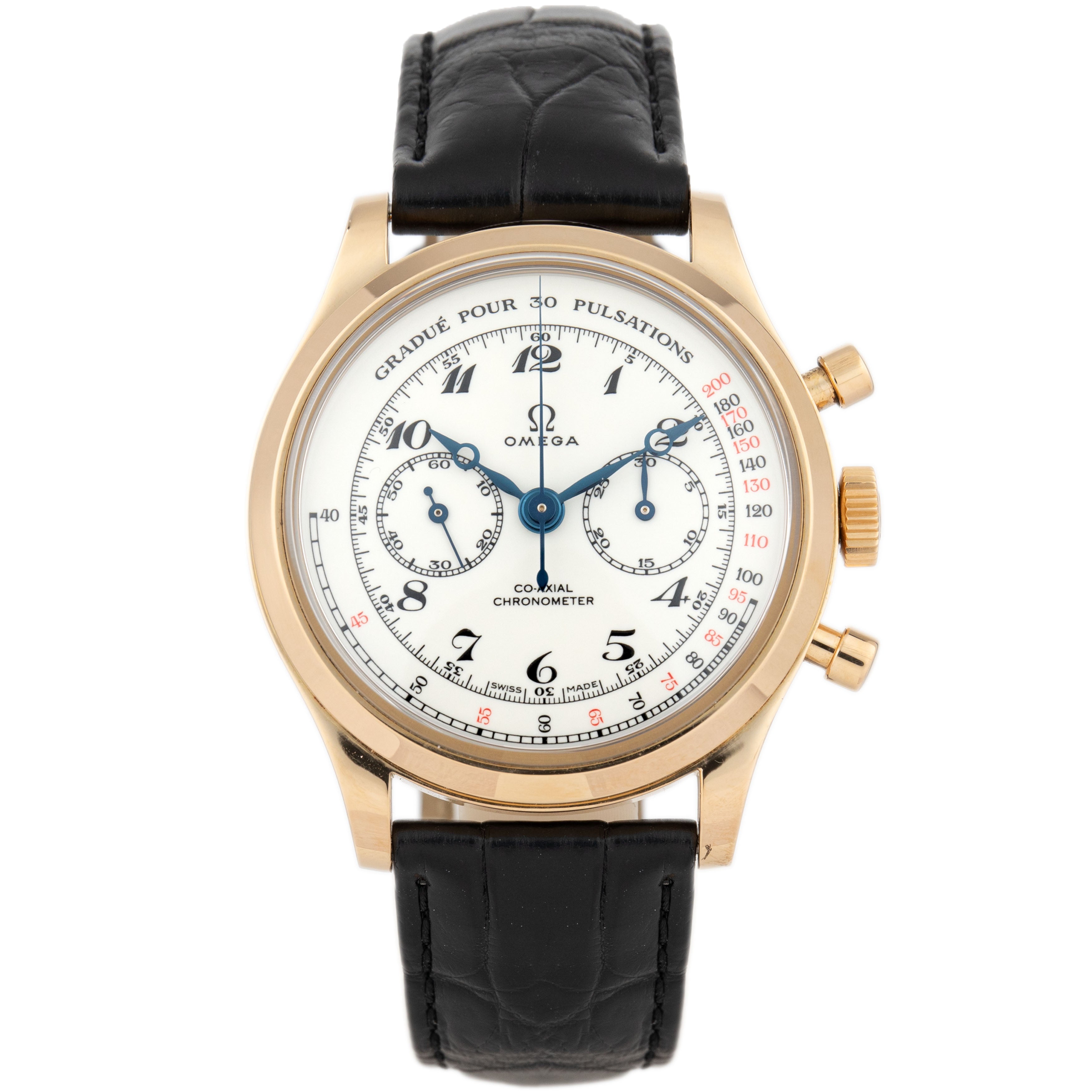 Omega Museum Specialities Yellow Gold White Dial 39mm 516.53.39.50.09.001 Full Set