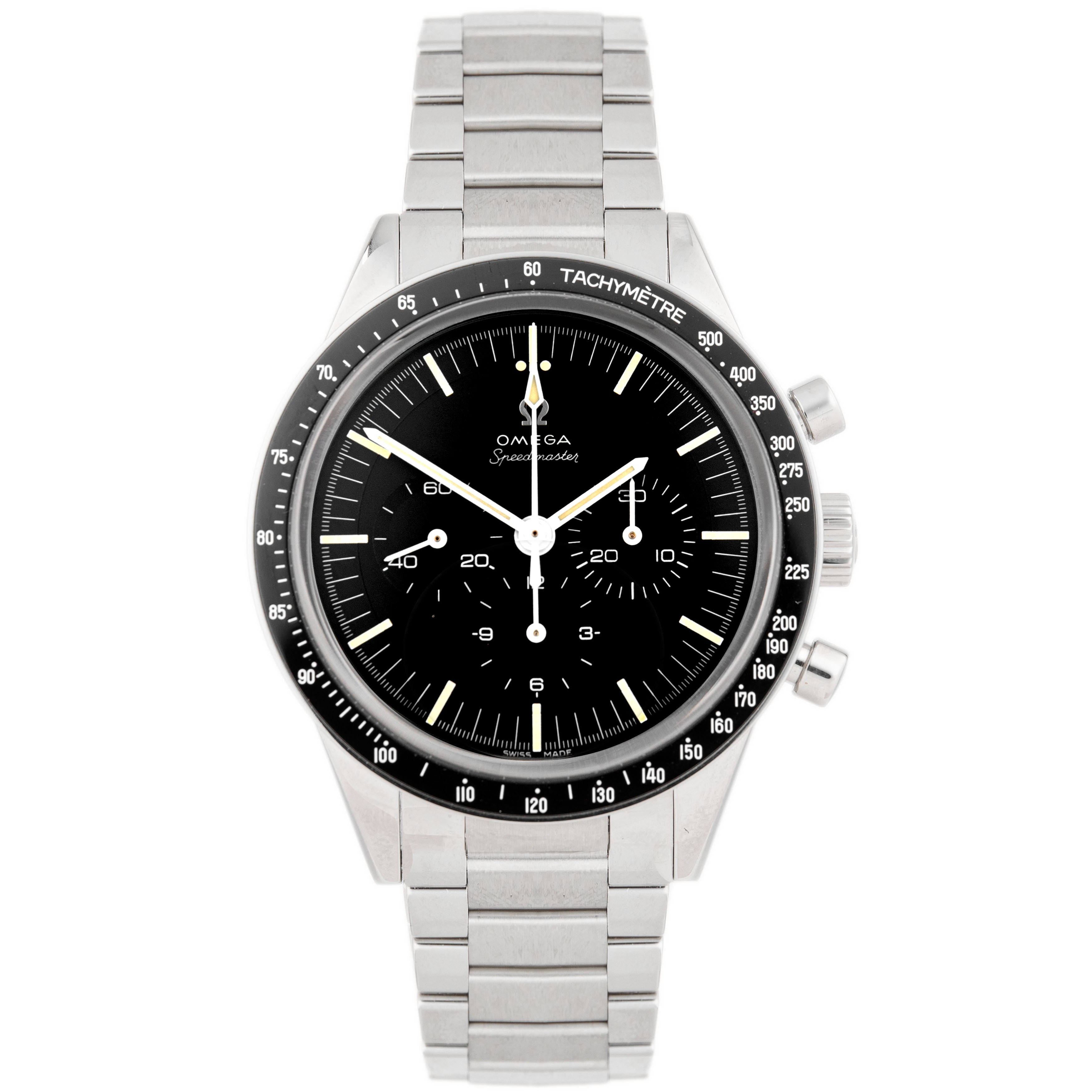Omega Speedmaster 321 Ed White Steel Black Dial 39.7mm 311.30.40.30.01.001 Full Set